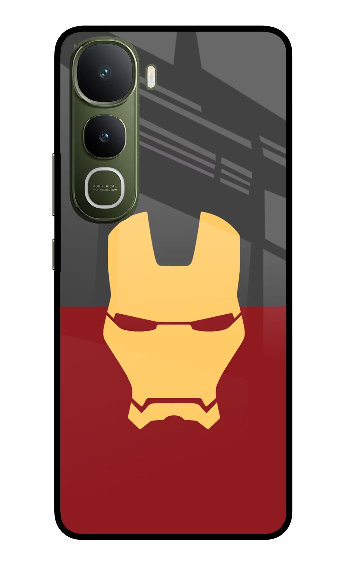 Ironman Vivo Y400 5G Glass Case - Ironman Vivo Y400 5G Glass Case Ironman Vivo Y400 5G Glass Case