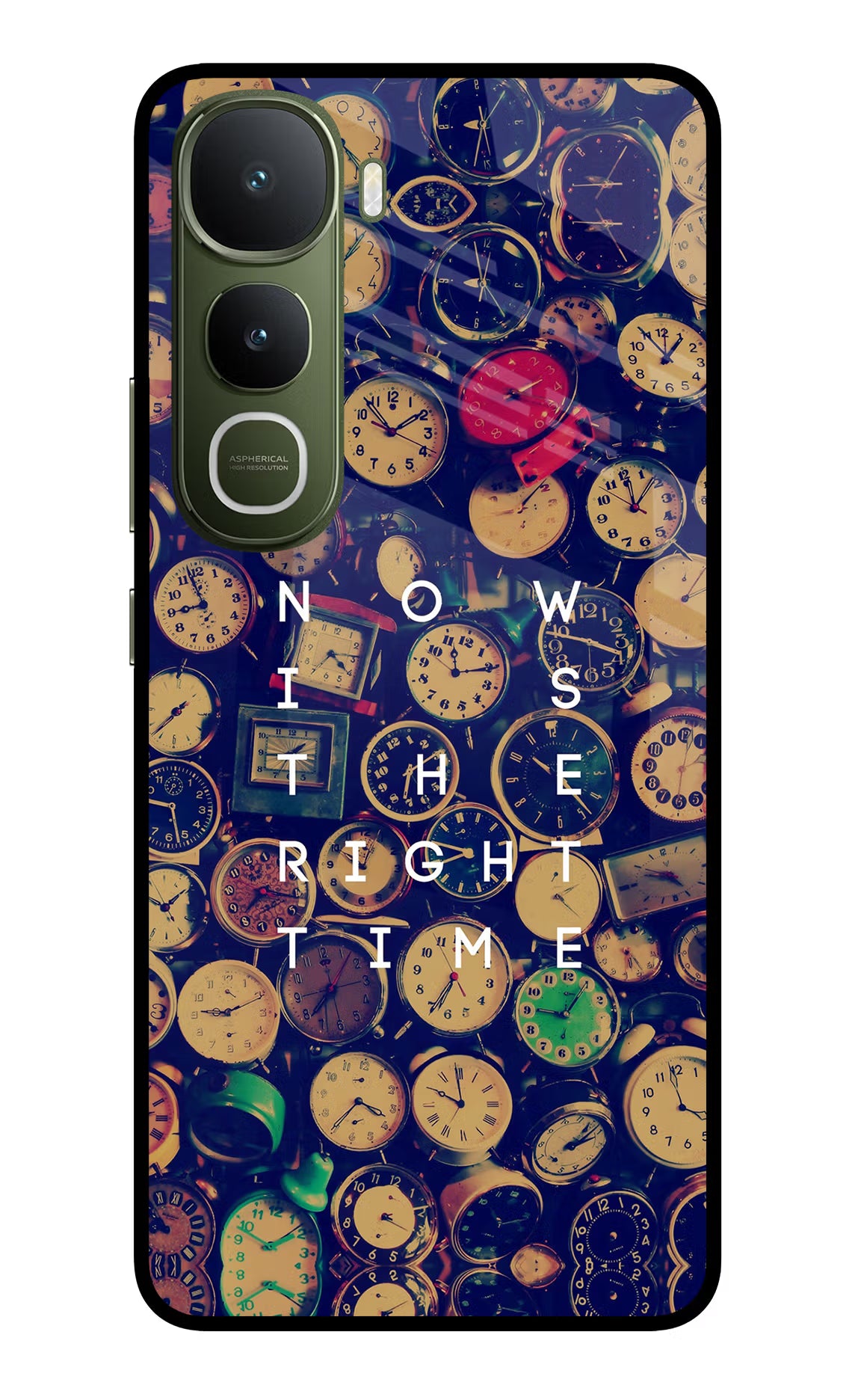 Now is the Right Time Quote Vivo Y400 5G Glass Case - Now is the Right Time Quote Vivo Y400 5G Glass Case Now is the Right Time Quote Vivo Y400 5G Glass Case