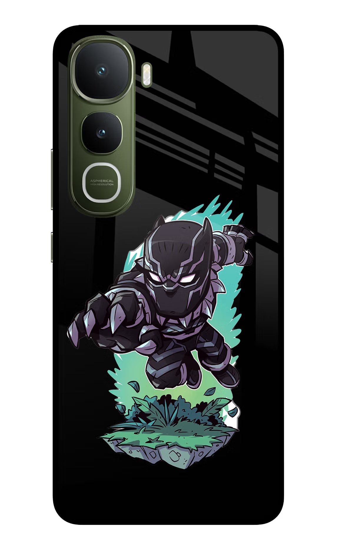 Black Panther Vivo Y400 5G Glass Case - Black Panther Vivo Y400 5G Glass Case Black Panther Vivo Y400 5G Glass Case