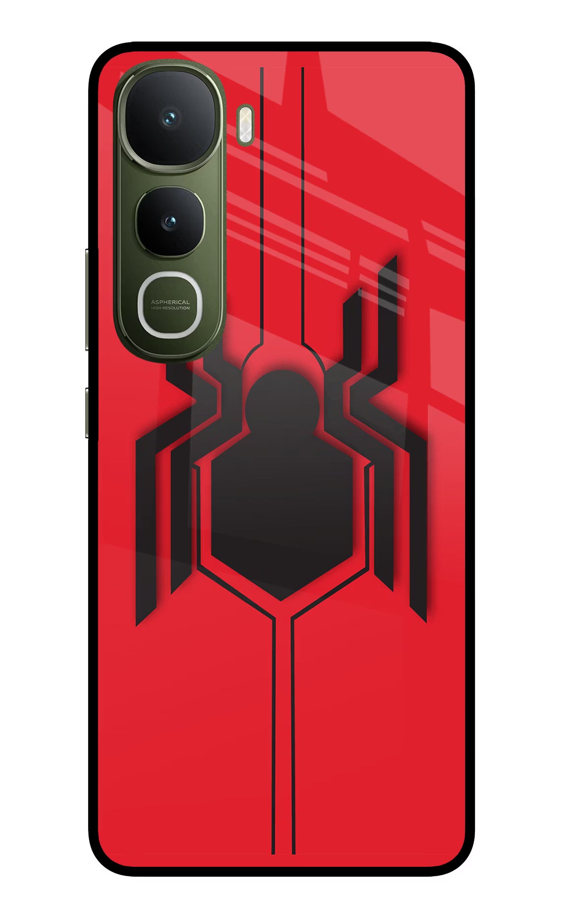 Spider Vivo Y400 5G Glass Case - Spider Vivo Y400 5G Glass Case Spider Vivo Y400 5G Glass Case