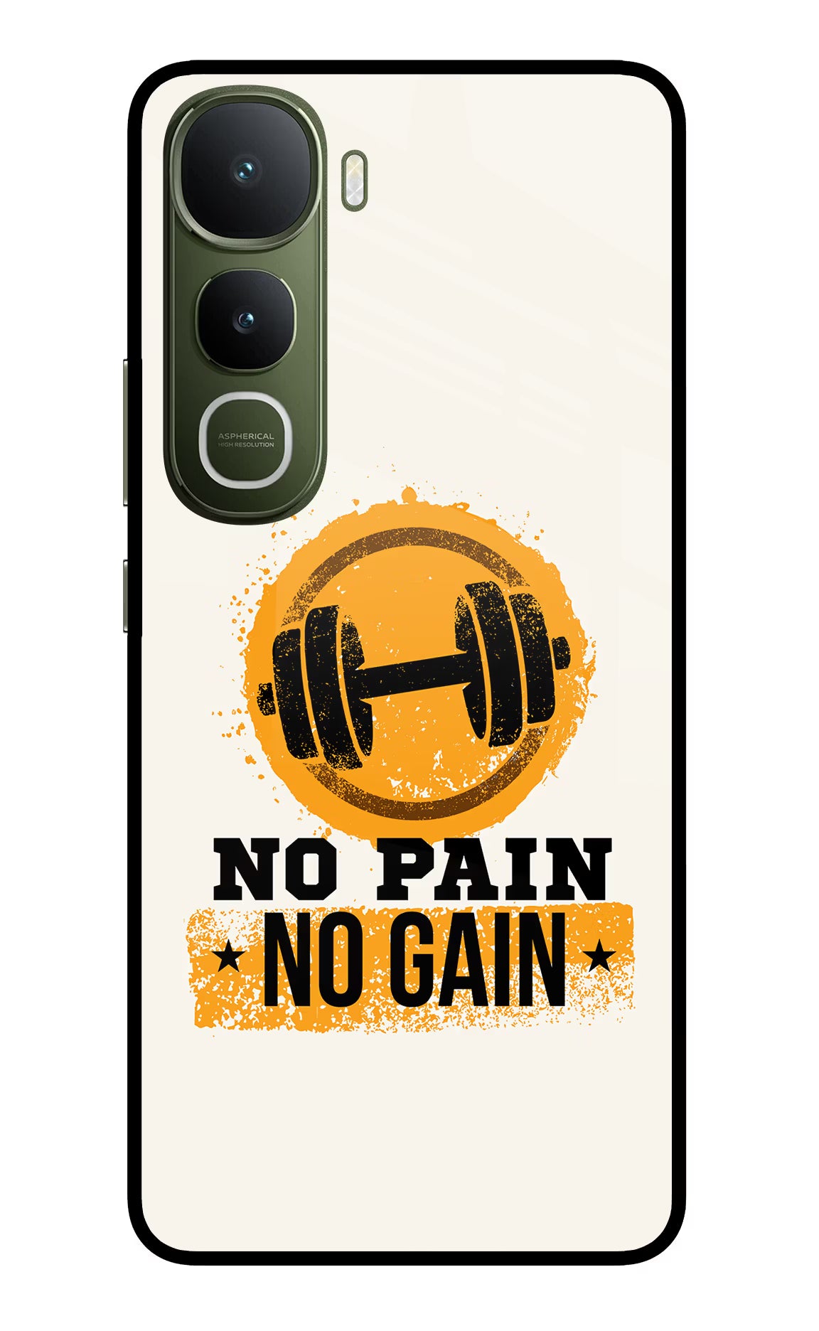 No Pain No Gain Vivo Y400 5G Glass Case - No Pain No Gain Vivo Y400 5G Glass Case No Pain No Gain Vivo Y400 5G Glass Case