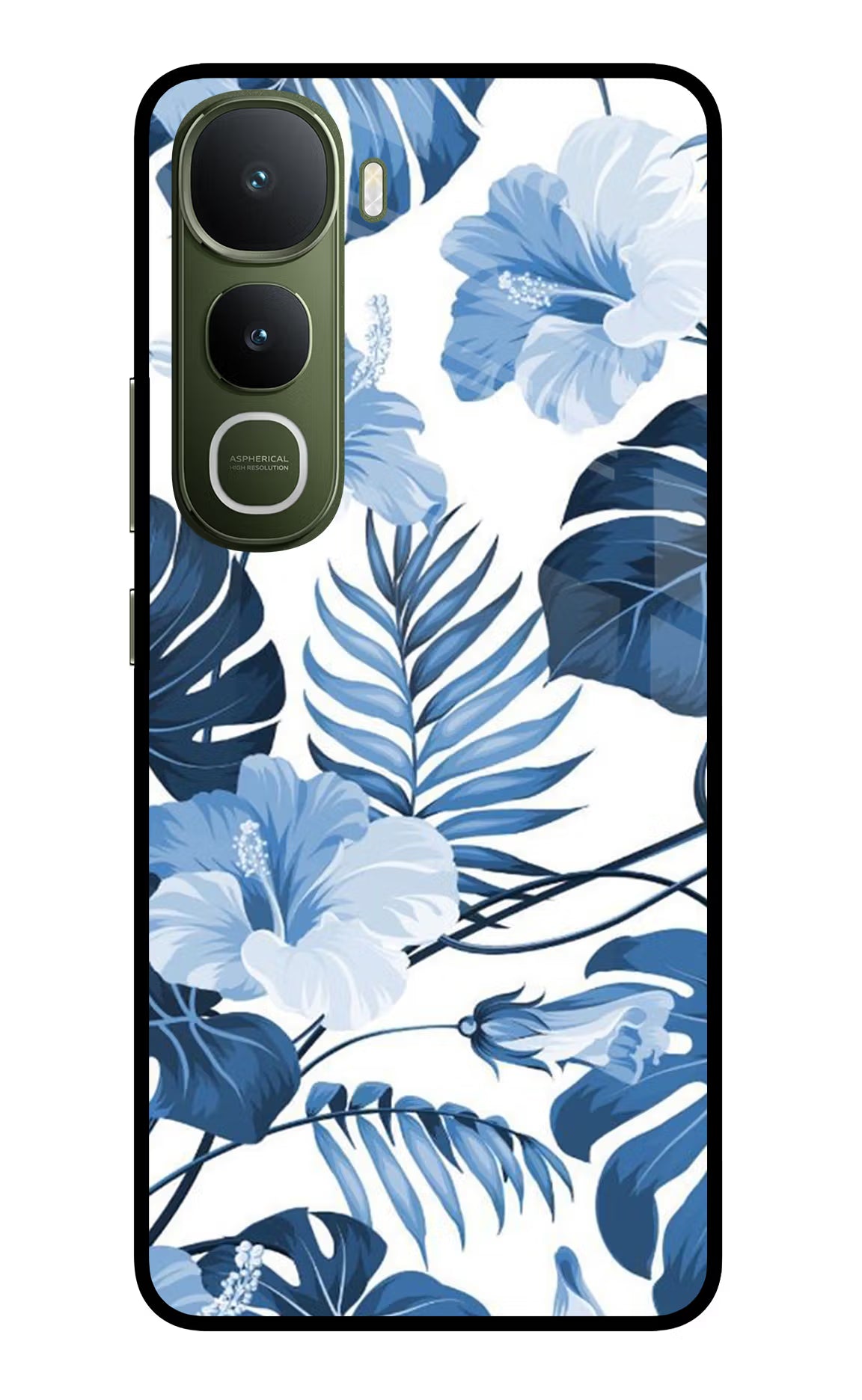 Fabric Art Vivo Y400 5G Glass Case - Fabric Art Vivo Y400 5G Glass Case Fabric Art Vivo Y400 5G Glass Case