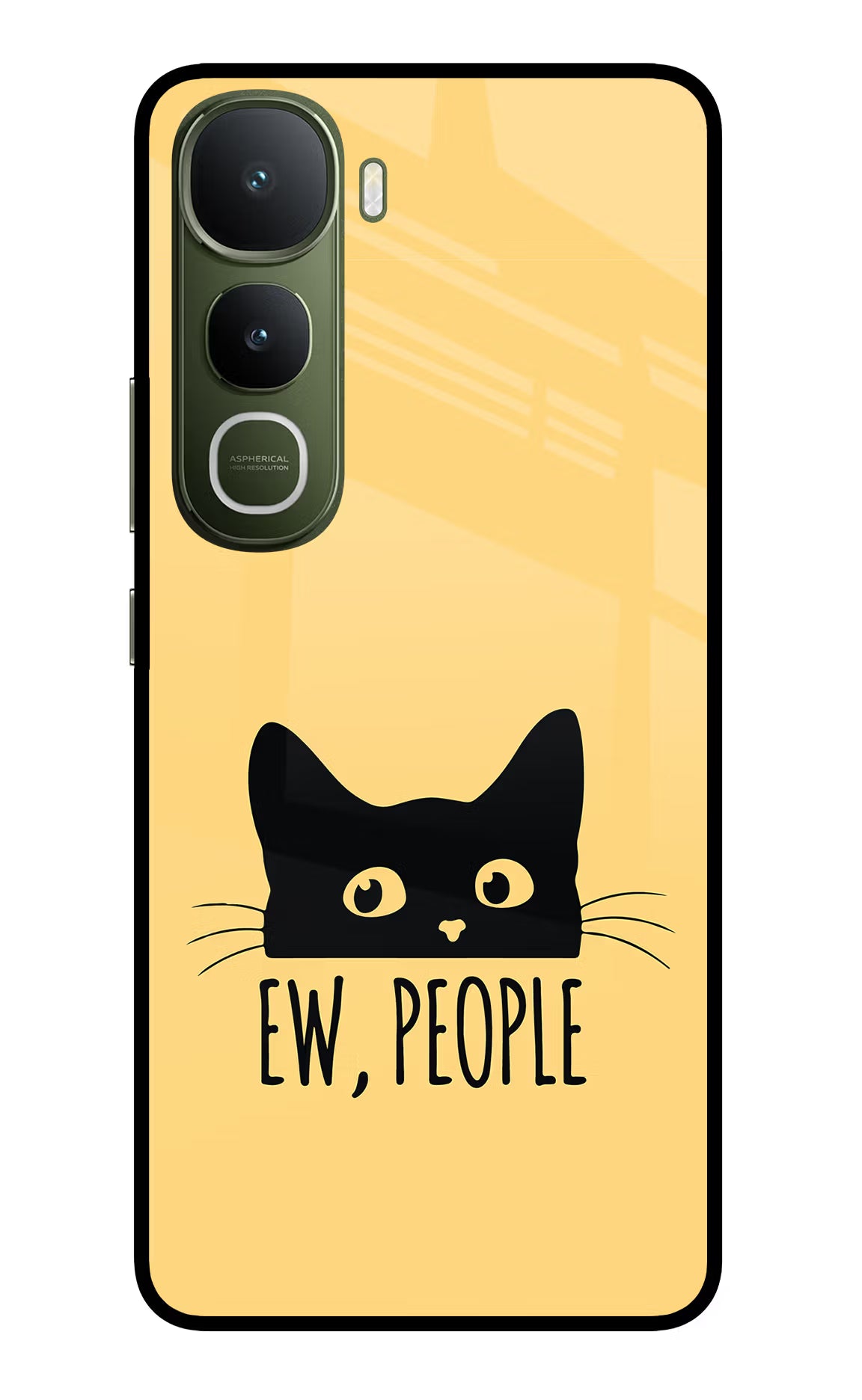 Ew People Catitude Vivo Y400 5G Glass Case - Ew People Catitude Vivo Y400 5G Glass Case Ew People Catitude Vivo Y400 5G Glass Case