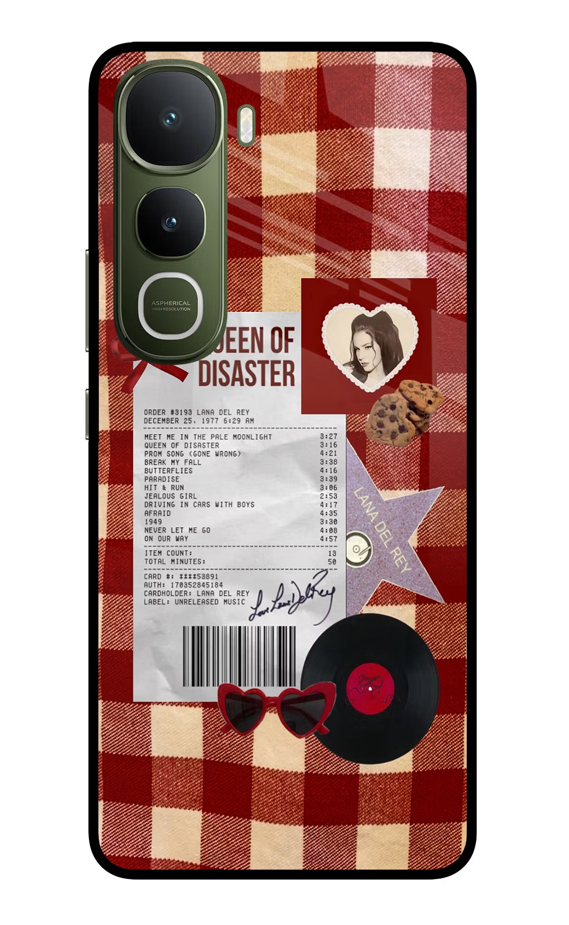 Queen of Disaster Vivo Y400 5G Glass Case - Queen of Disaster Vivo Y400 5G Glass Case Queen of Disaster Vivo Y400 5G Glass Case