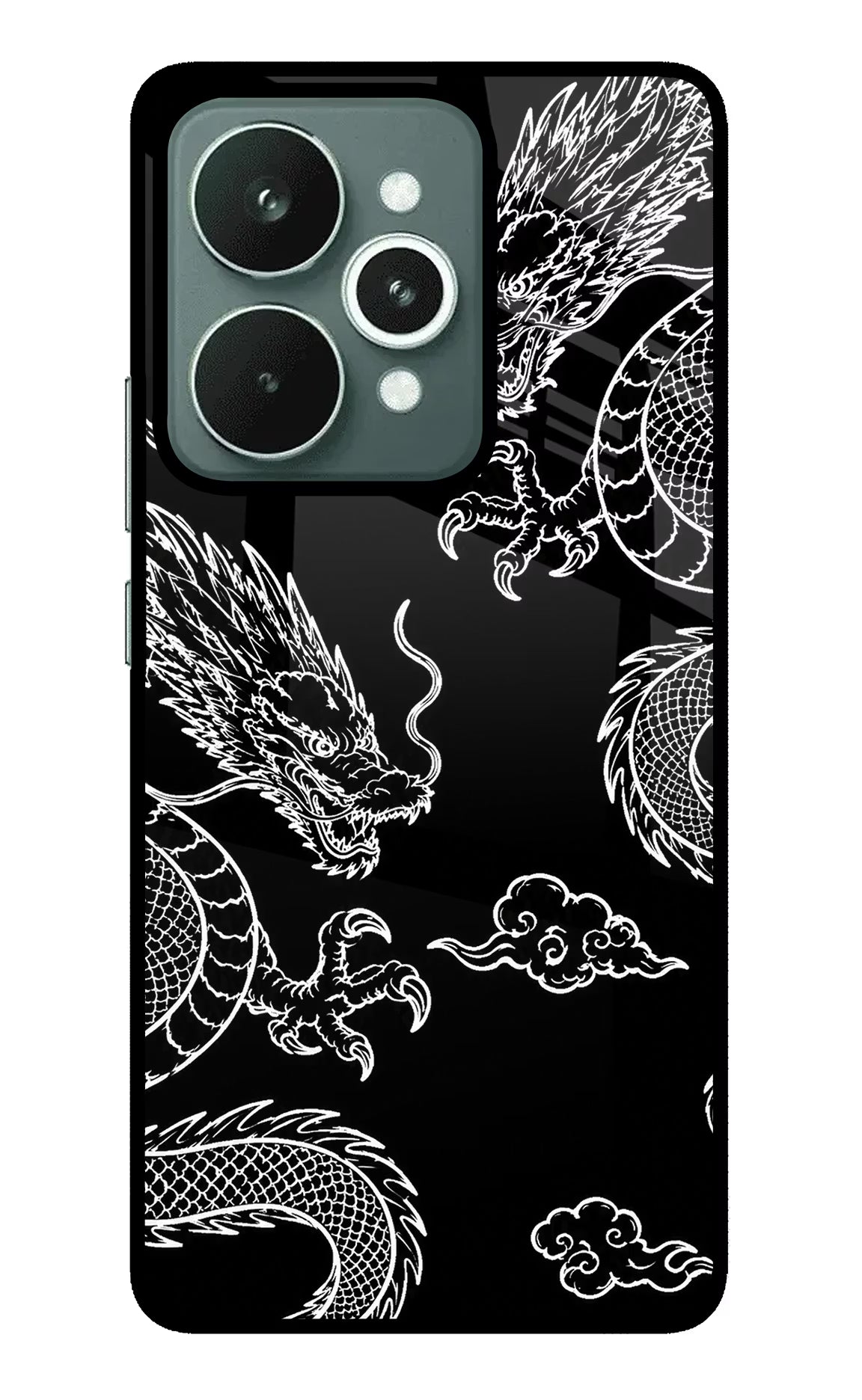 Twin Dragons Realme 15 Glass Case - Twin Dragons Realme 15 Glass Case Twin Dragons Realme 15 Glass Case