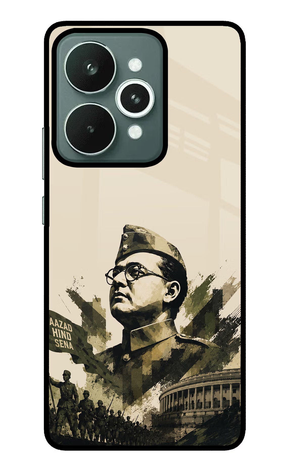 Netaji Rising Realme 15 Glass Case - Netaji Rising Realme 15 Glass Case Netaji Rising Realme 15 Glass Case