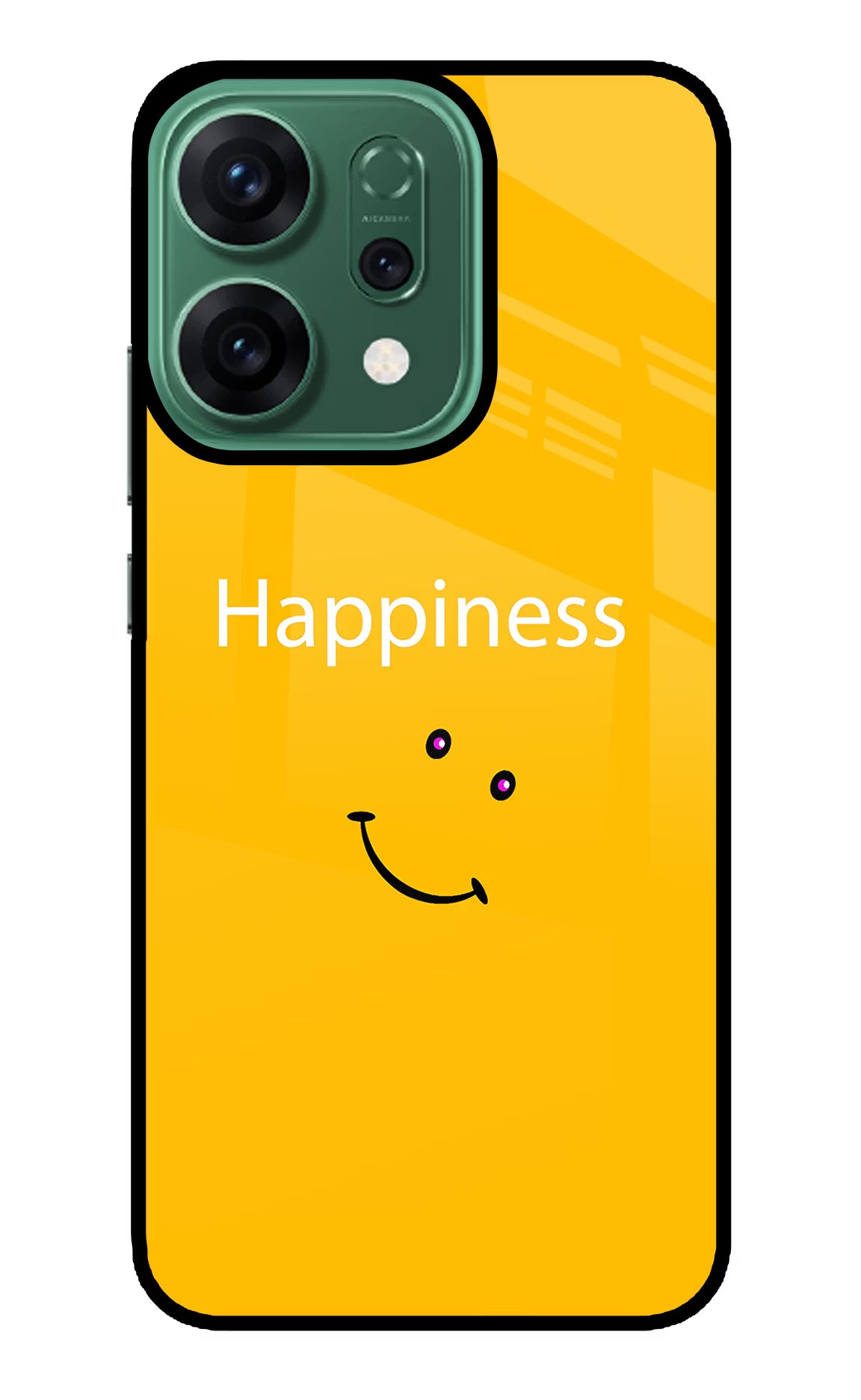Happiness With Smiley Oppo Reno14 5G Glass Case - Happiness With Smiley Oppo Reno14 5G Glass Case Happiness With Smiley Oppo Reno14 5G Glass Case