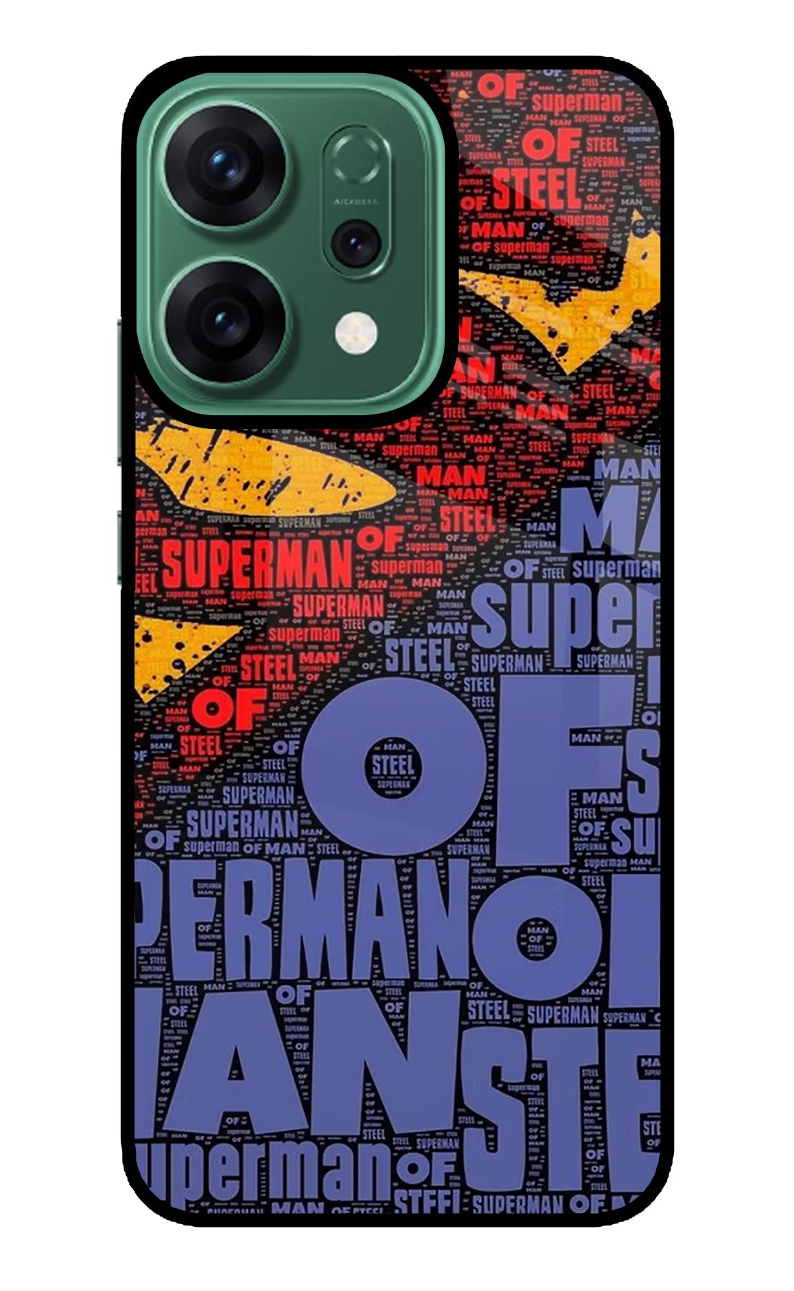Superman Oppo Reno14 5G Back Cover - Superman Oppo Reno14 5G Glass Case Back Cover by Casekaro Superman Oppo Reno14 5G Glass Case Back Cover by Casekaro