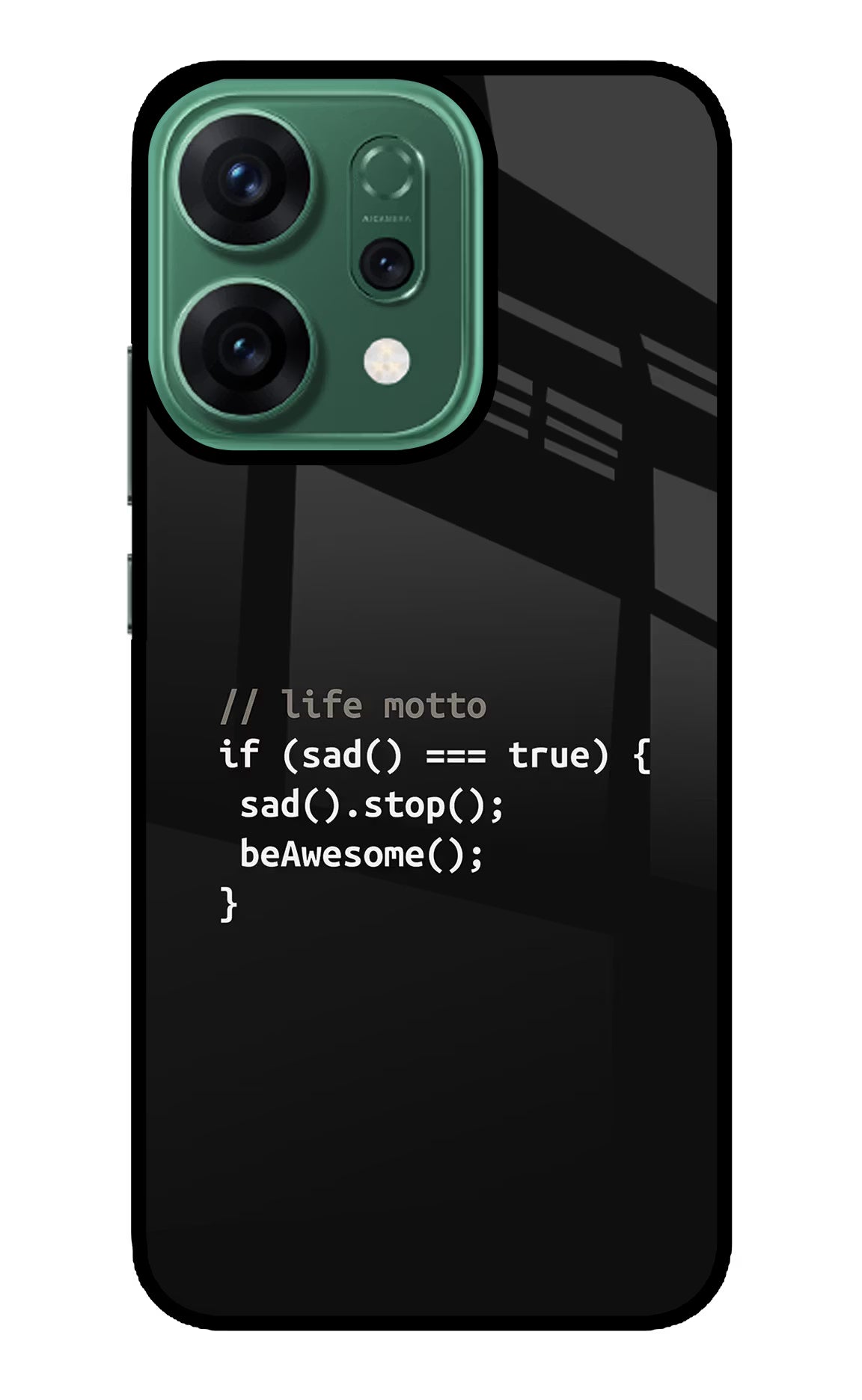 Life Motto Code Oppo Reno14 5G Glass Case - Life Motto Code Oppo Reno14 5G Glass Case Life Motto Code Oppo Reno14 5G Glass Case