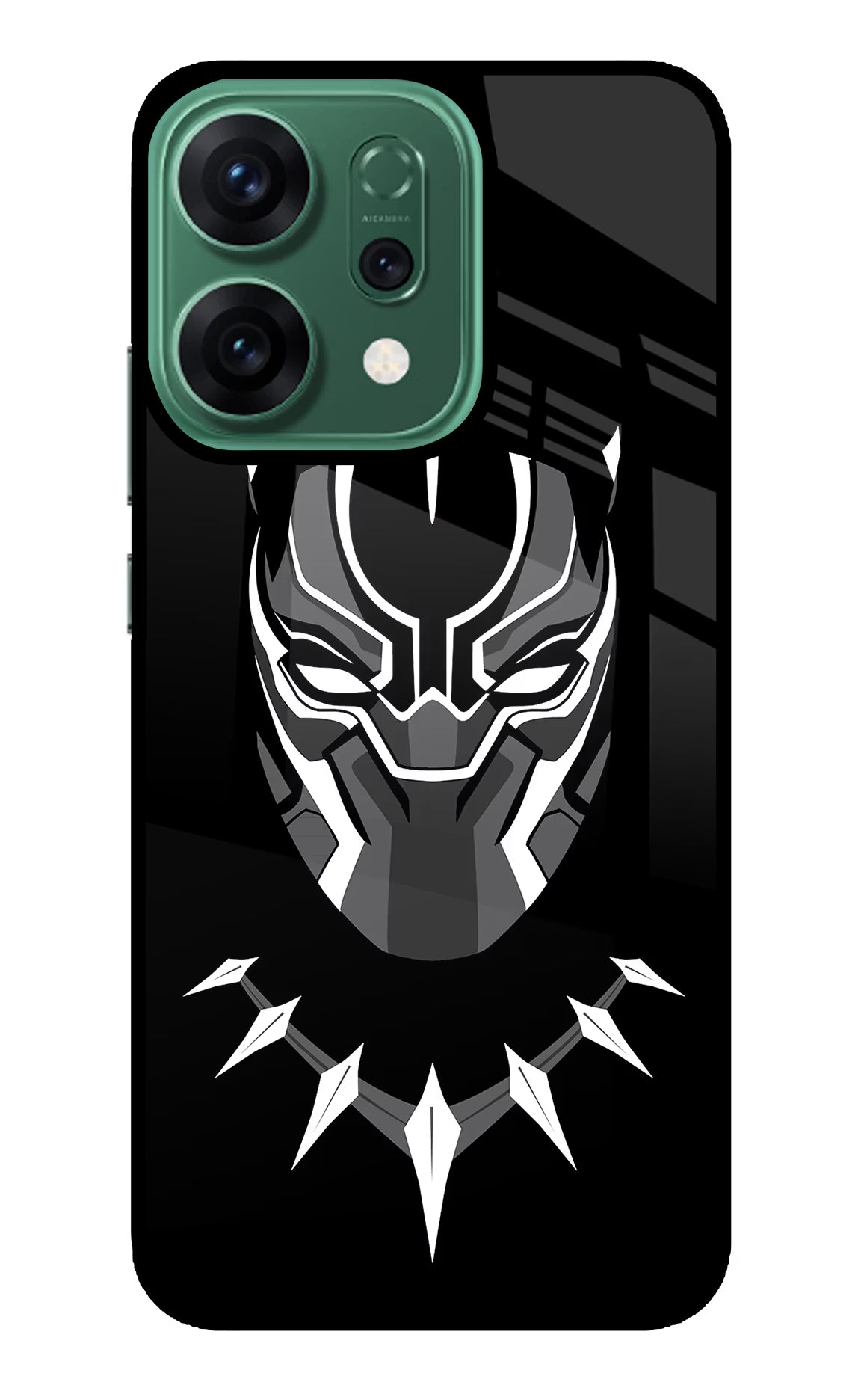 Black Panther Oppo Reno14 5G Back Cover - Black Panther Oppo Reno14 5G Glass Case Back Cover by Casekaro Black Panther Oppo Reno14 5G Glass Case Back Cover by Casekaro