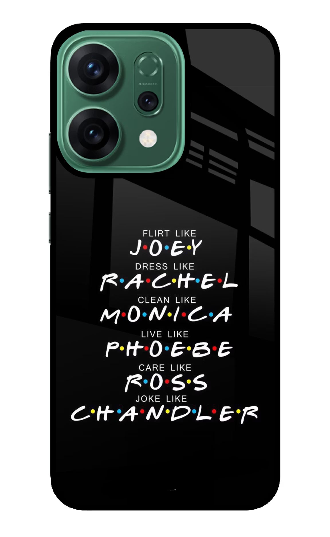FRIENDS Character Oppo Reno14 5G Glass Case - FRIENDS Character Oppo Reno14 5G Glass Case FRIENDS Character Oppo Reno14 5G Glass Case