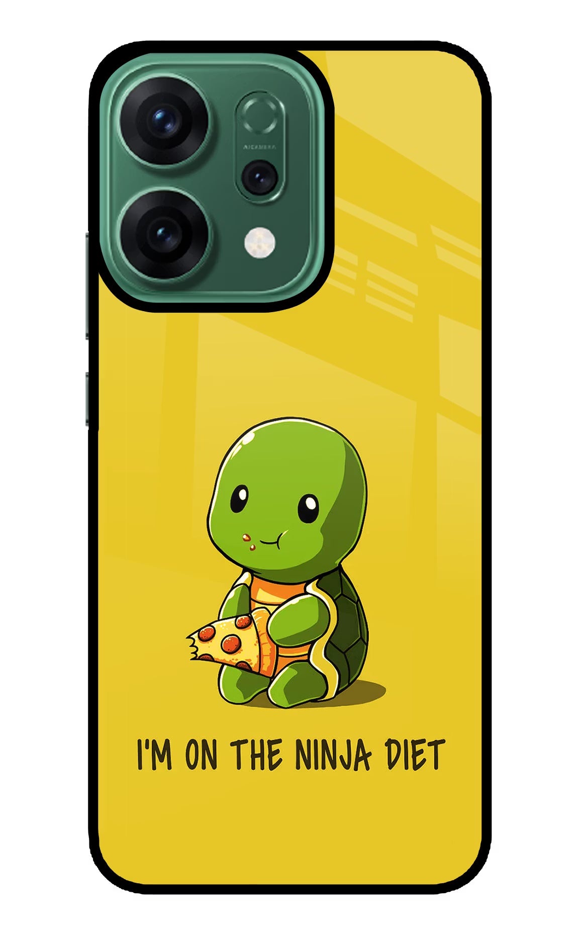 I'm on Ninja Diet Oppo Reno14 5G Back Cover - I'm on Ninja Diet Oppo Reno14 5G Glass Case Back Cover by Casekaro I'm on Ninja Diet Oppo Reno14 5G Glass Case Back Cover by Casekaro