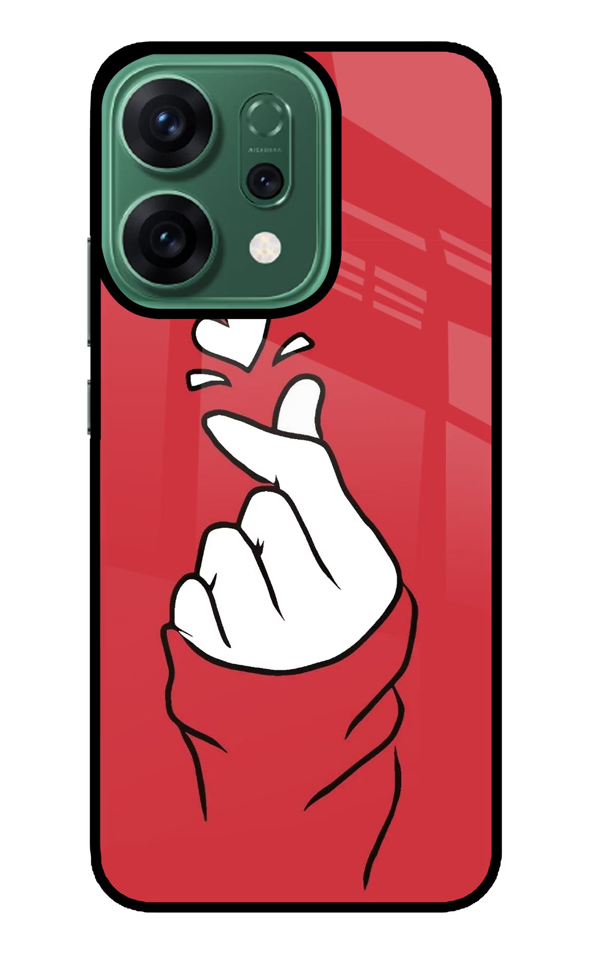 Korean Love Sign Oppo Reno14 5G Glass Case - Korean Love Sign Oppo Reno14 5G Glass Case Korean Love Sign Oppo Reno14 5G Glass Case