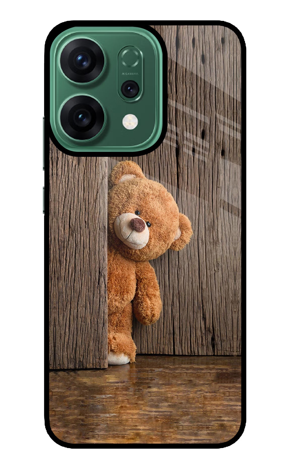 Teddy Wooden Oppo Reno14 5G Glass Case - Teddy Wooden Oppo Reno14 5G Glass Case Teddy Wooden Oppo Reno14 5G Glass Case