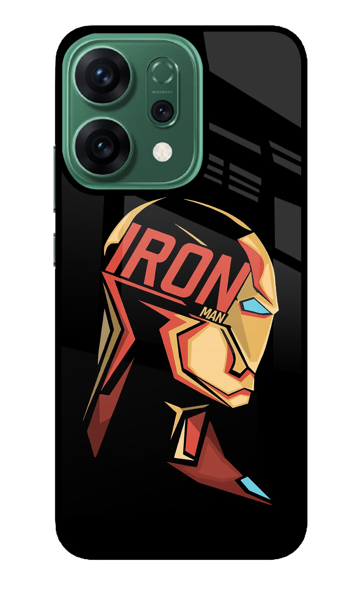 IronMan Oppo Reno14 5G Back Cover - IronMan Oppo Reno14 5G Glass Case Back Cover by Casekaro IronMan Oppo Reno14 5G Glass Case Back Cover by Casekaro