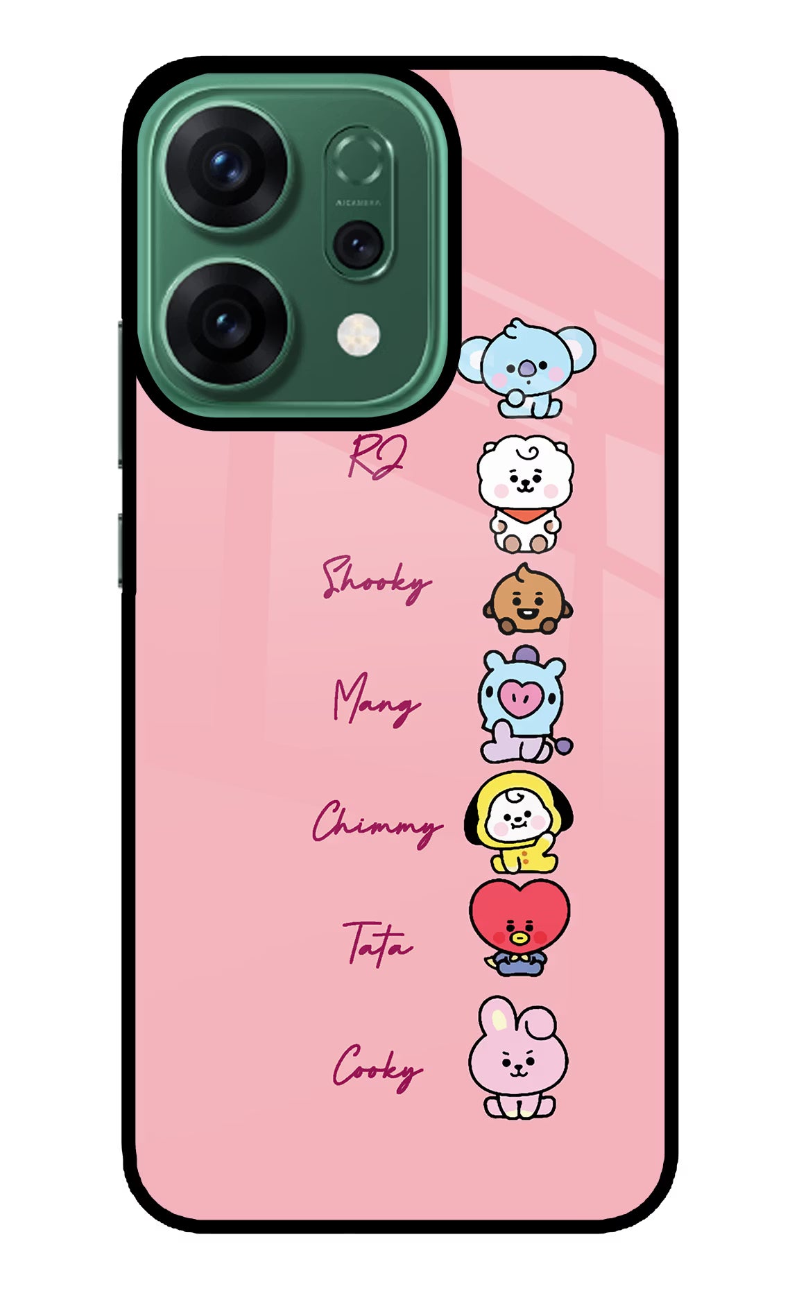 BTS names Oppo Reno14 5G Glass Case - BTS names Oppo Reno14 5G Glass Case BTS names Oppo Reno14 5G Glass Case
