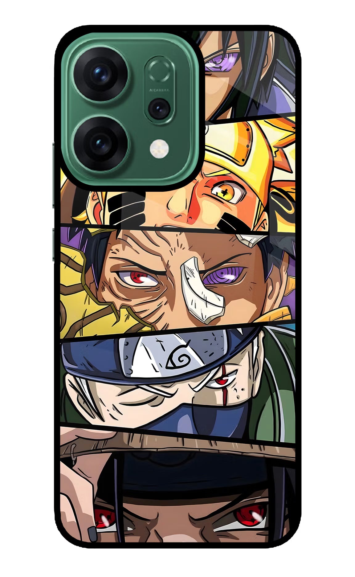Naruto Character Oppo Reno14 5G Back Cover - Naruto Character Oppo Reno14 5G Glass Case Back Cover by Casekaro Naruto Character Oppo Reno14 5G Glass Case Back Cover by Casekaro