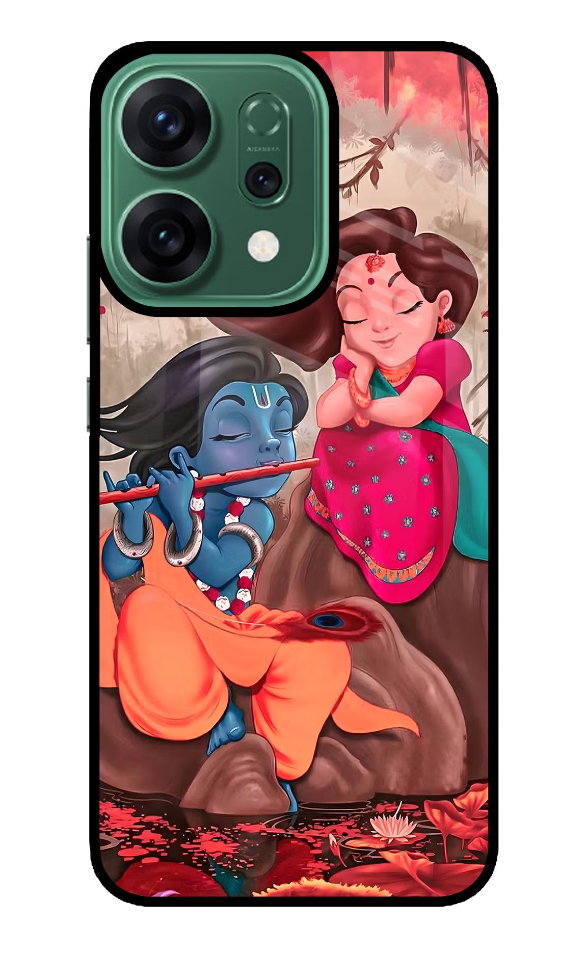 Radhe Krishna Oppo Reno14 5G Glass Case - Radhe Krishna Oppo Reno14 5G Glass Case Radhe Krishna Oppo Reno14 5G Glass Case