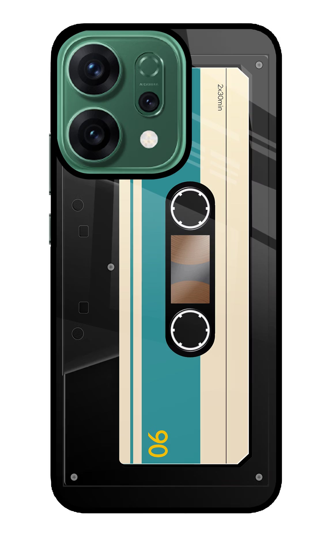 Cassette Oppo Reno14 5G Back Cover - Cassette Oppo Reno14 5G Glass Case Back Cover by Casekaro Cassette Oppo Reno14 5G Glass Case Back Cover by Casekaro