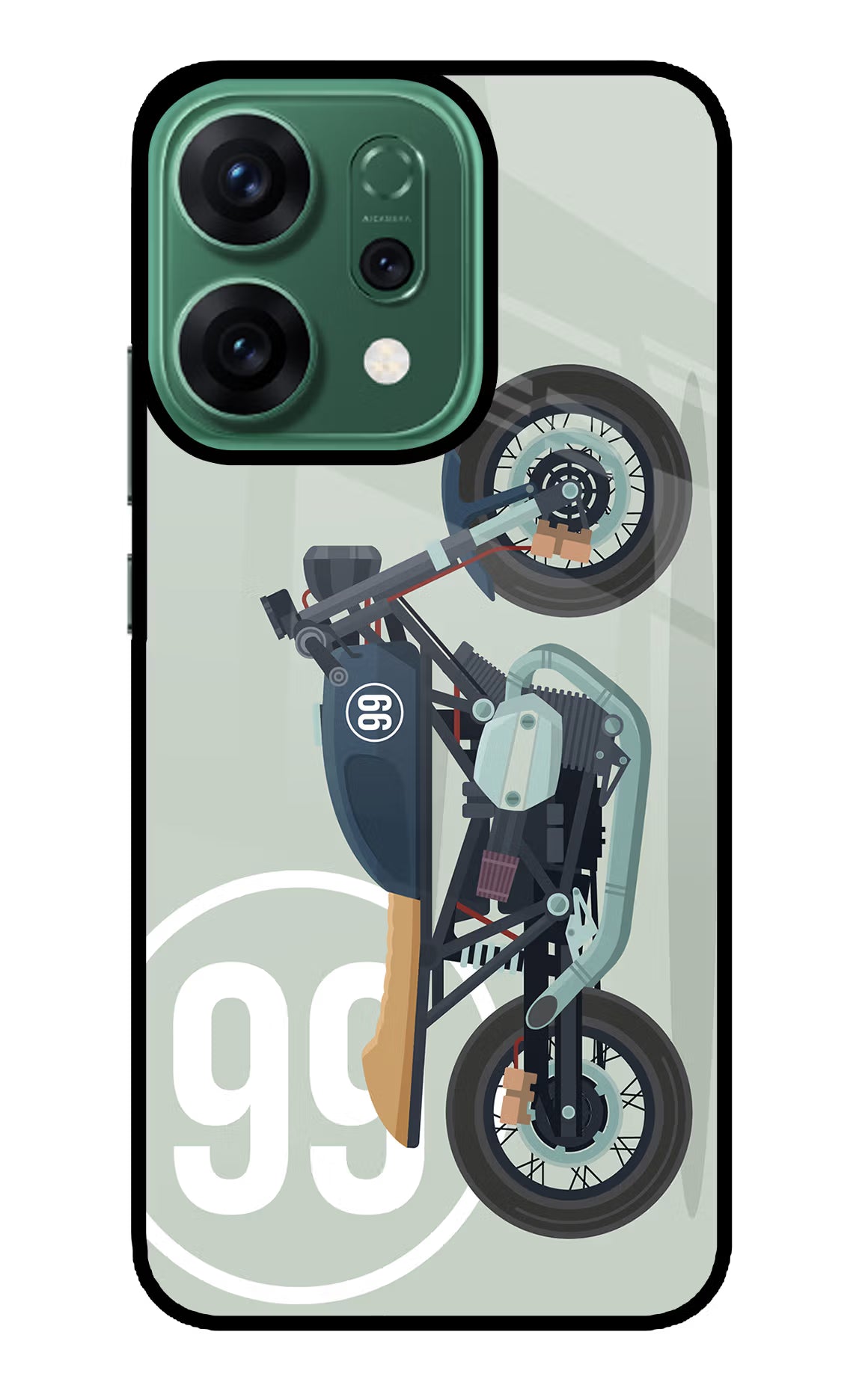 Classic Cafe Racer 99 Oppo Reno14 5G Glass Case - Classic Cafe Racer 99 Oppo Reno14 5G Glass Case Classic Cafe Racer 99 Oppo Reno14 5G Glass Case