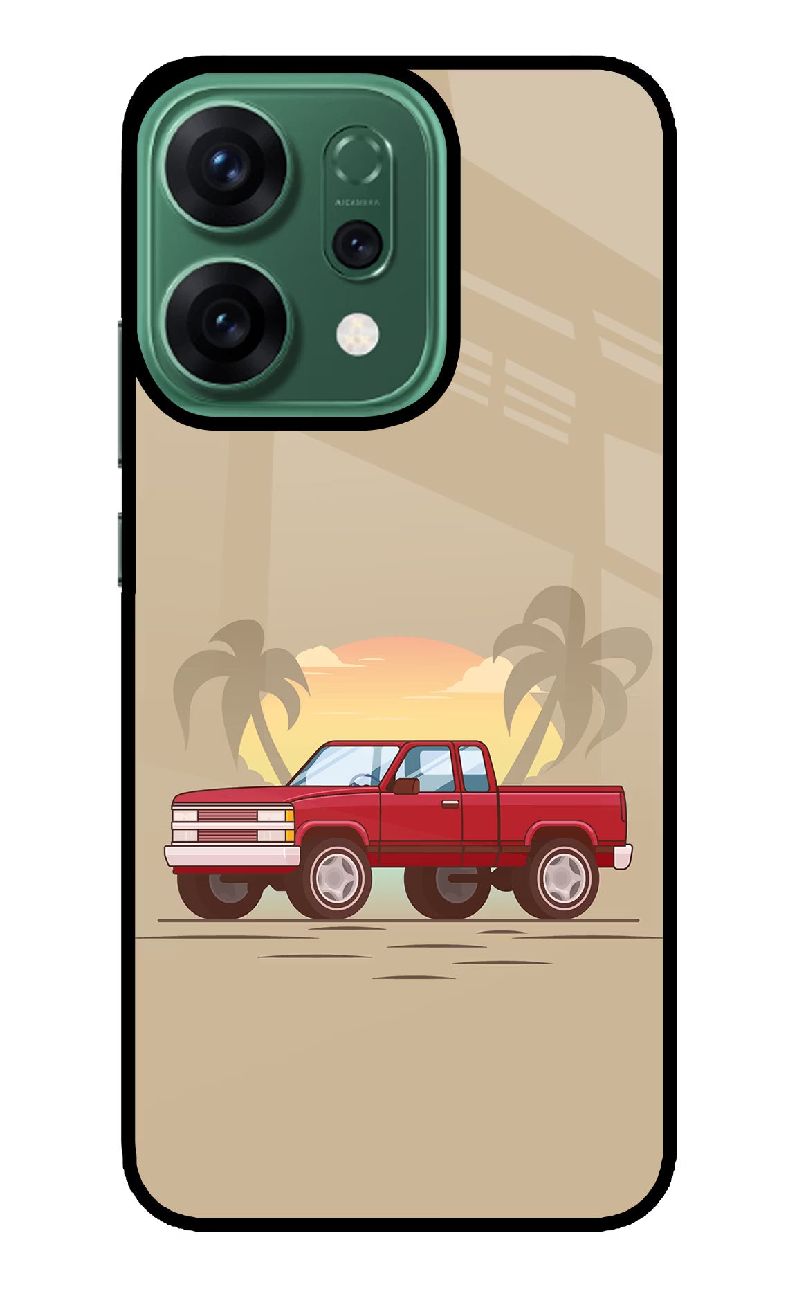 Desert Classic Drive Oppo Reno14 5G Glass Case - Desert Classic Drive Oppo Reno14 5G Glass Case Desert Classic Drive Oppo Reno14 5G Glass Case