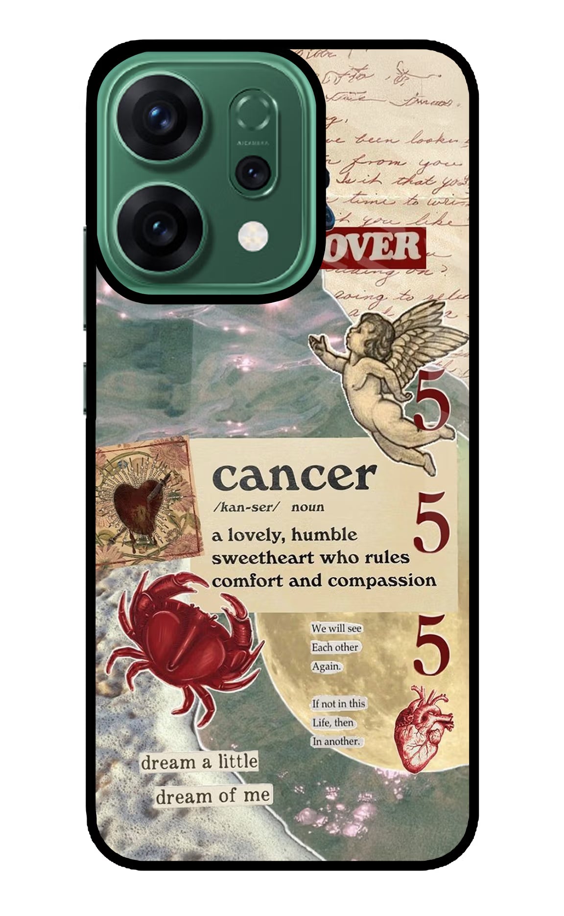 Cancer Zodiac Oppo Reno14 5G Back Cover - Cancer Zodiac Oppo Reno14 5G Glass Case Back Cover by Casekaro Cancer Zodiac Oppo Reno14 5G Glass Case Back Cover by Casekaro