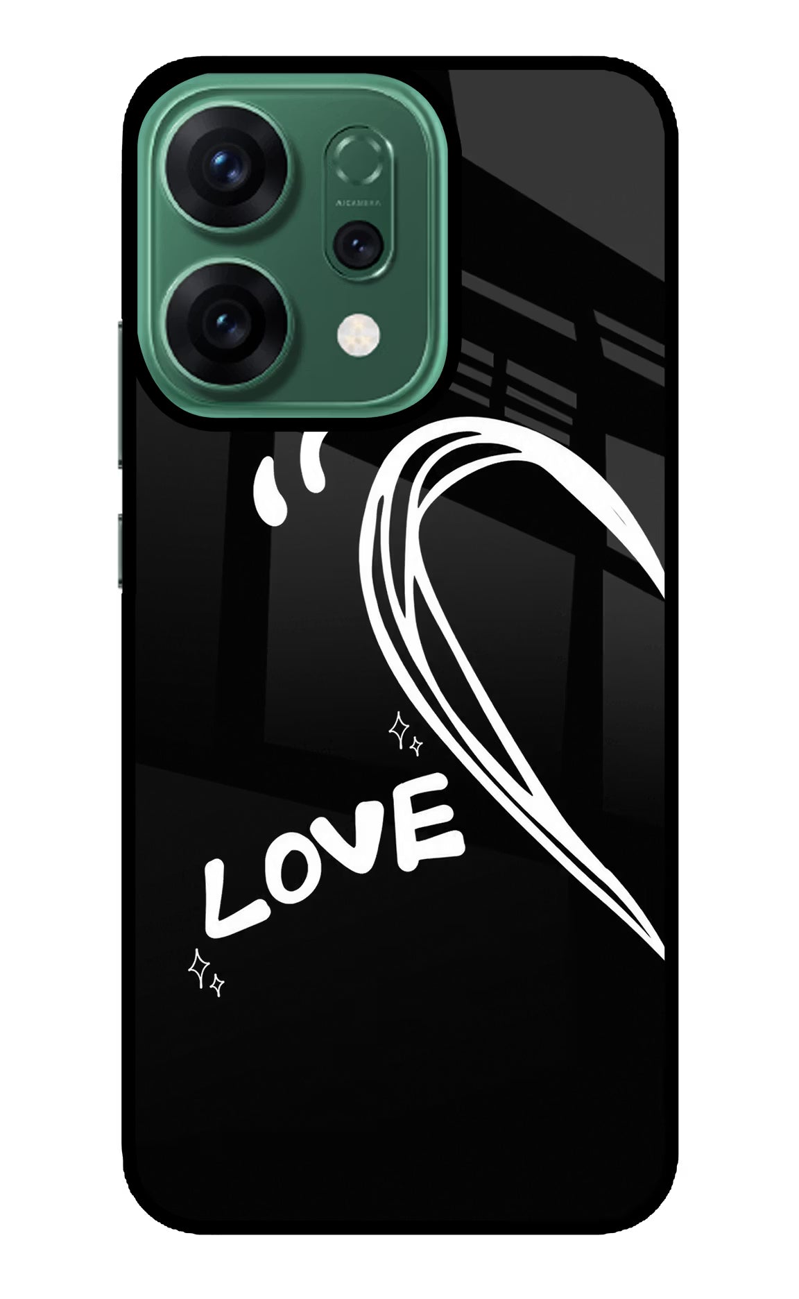 Love Line Oppo Reno14 5G Glass Case - Love Line Oppo Reno14 5G Glass Case Love Line Oppo Reno14 5G Glass Case
