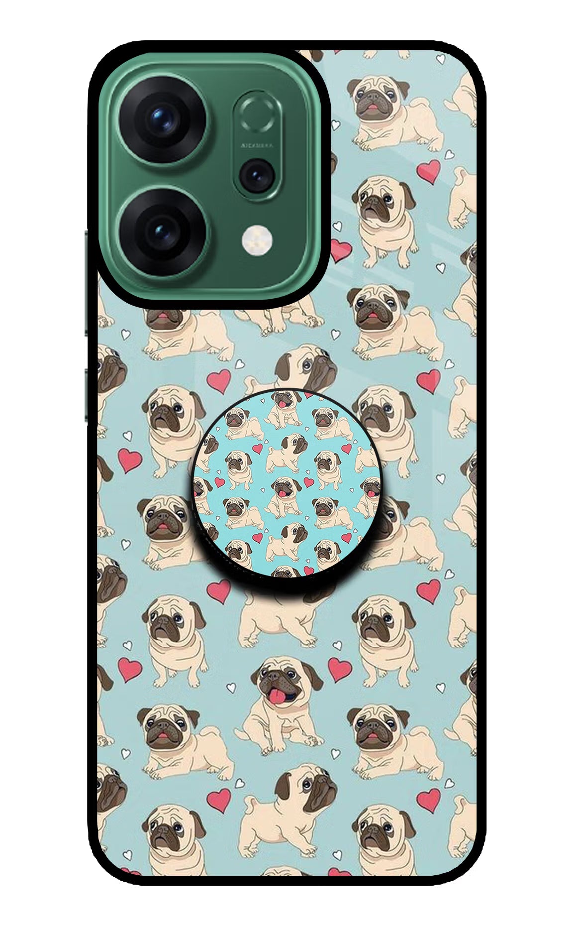 Pug Dog Oppo Reno14 5G Pop Case - Pug Dog Oppo Reno14 5G Pop Case by Casekaro Pug Dog Oppo Reno14 5G Pop Case by Casekaro