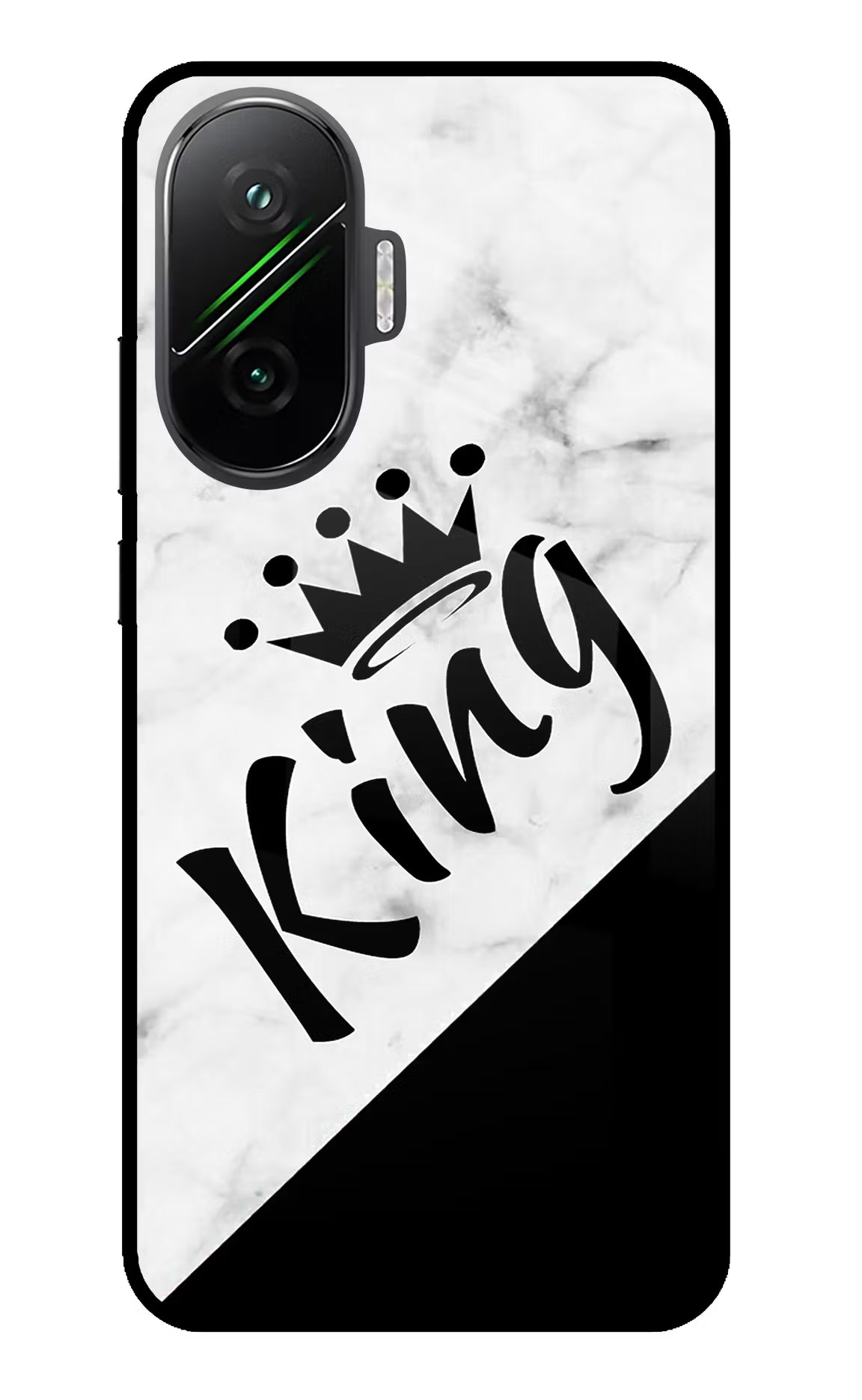 King Poco F7 5G Back Cover - King Poco F7 5G Glass Case Back Cover by Casekaro King Poco F7 5G Glass Case Back Cover by Casekaro