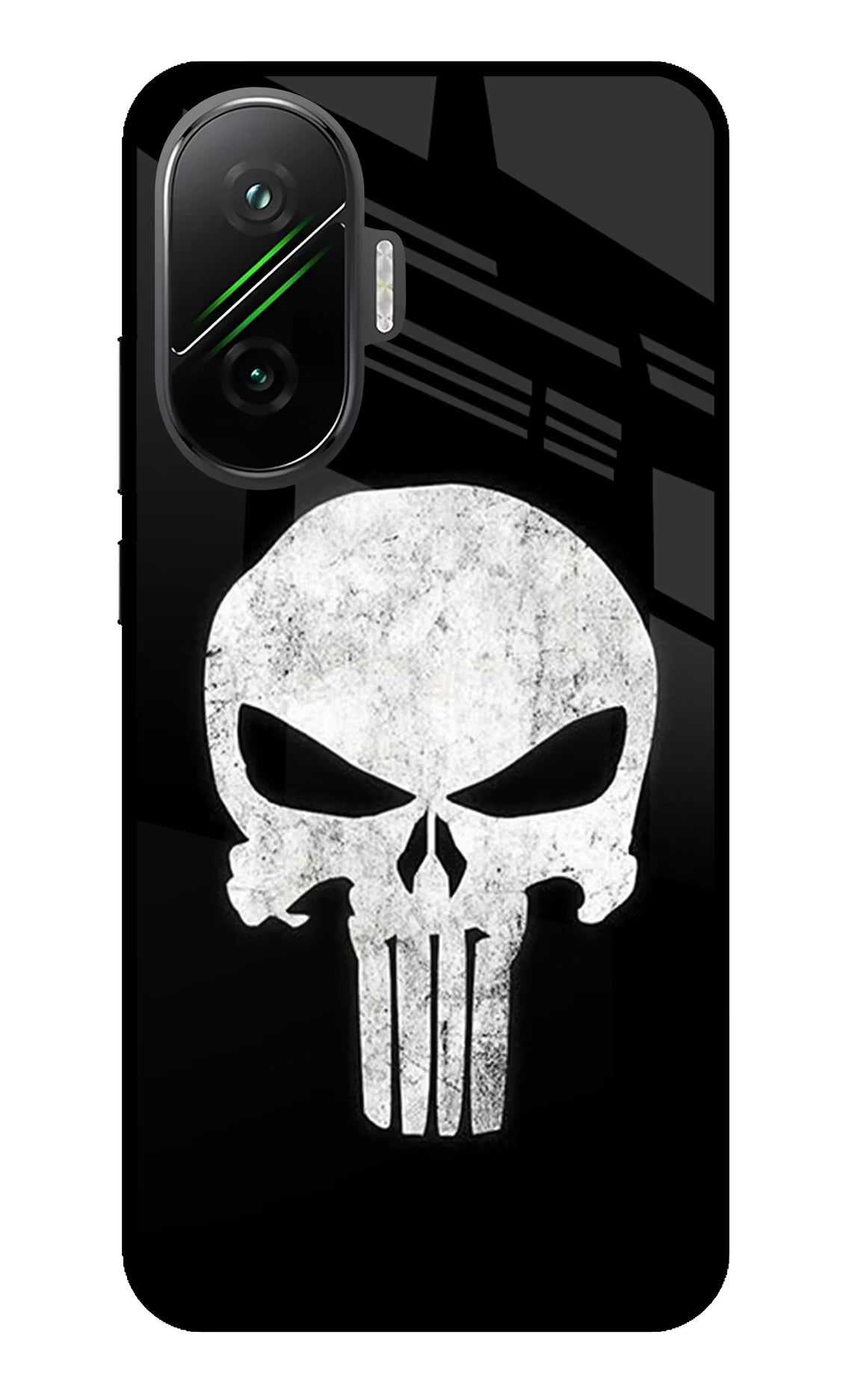 Punisher Skull Poco F7 5G Glass Case - Punisher Skull Poco F7 5G Glass Case Punisher Skull Poco F7 5G Glass Case