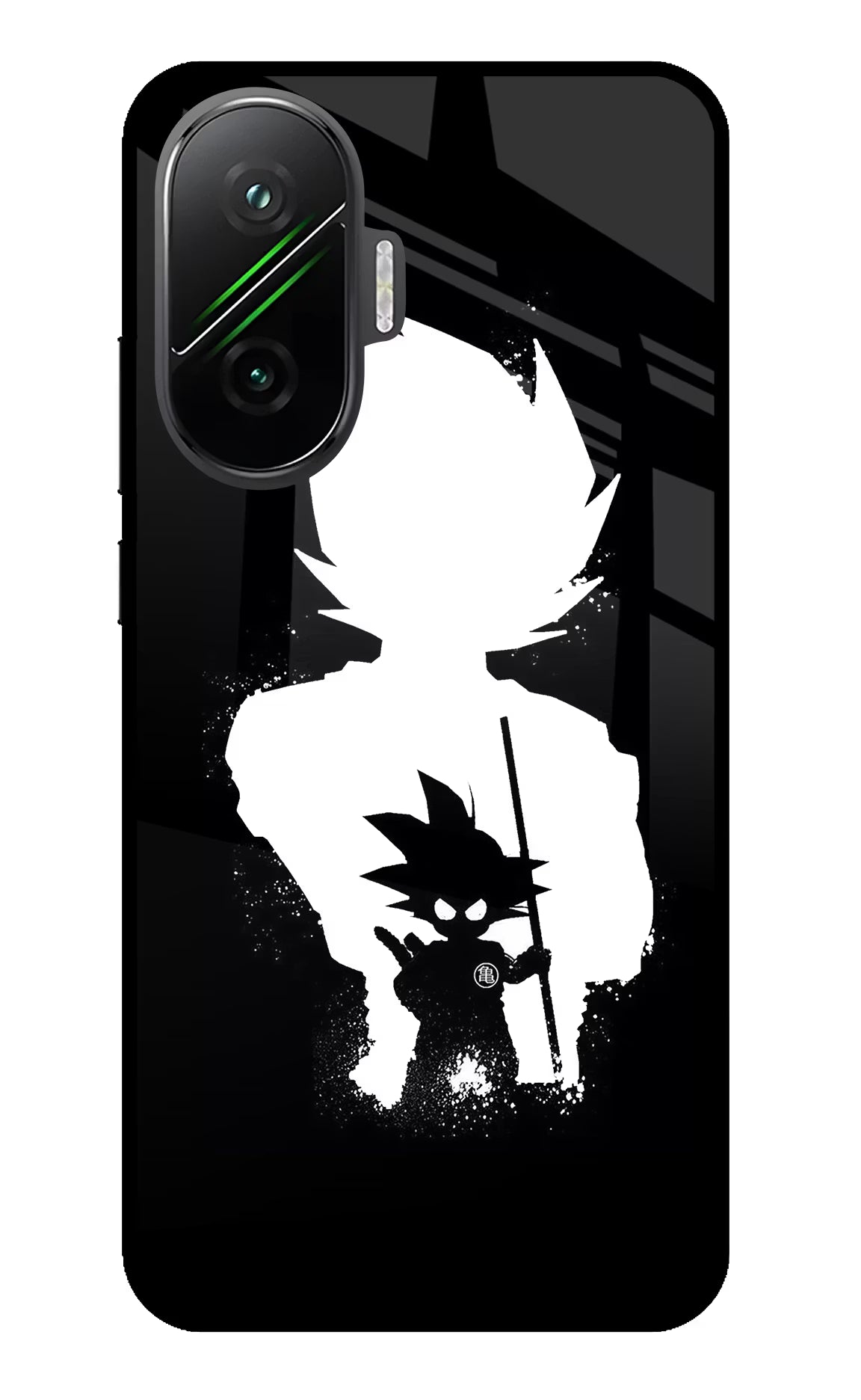Goku Shadow Poco F7 5G Back Cover - Goku Shadow Poco F7 5G Glass Case Back Cover by Casekaro Goku Shadow Poco F7 5G Glass Case Back Cover by Casekaro