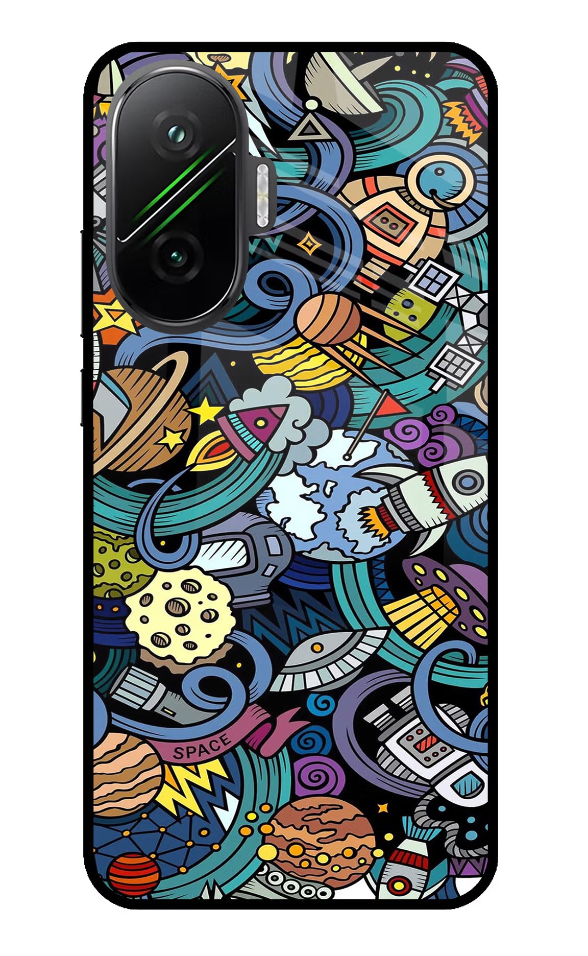 Space Abstract Poco F7 5G Glass Case - Space Abstract Poco F7 5G Glass Case Space Abstract Poco F7 5G Glass Case
