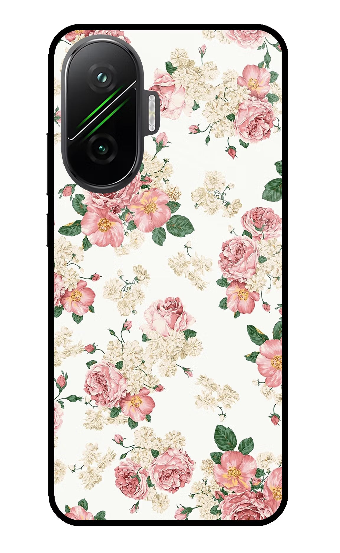 Flowers Poco F7 5G Glass Case - Flowers Poco F7 5G Glass Case Flowers Poco F7 5G Glass Case