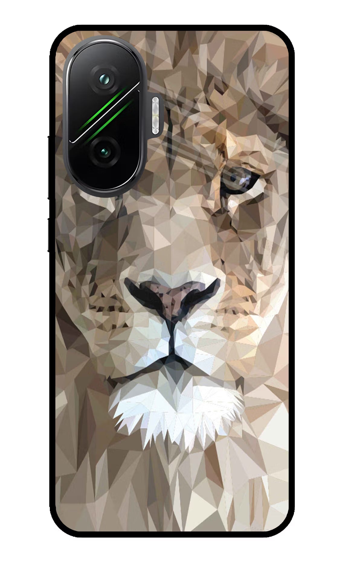 Lion Art Poco F7 5G Glass Case - Lion Art Poco F7 5G Glass Case Lion Art Poco F7 5G Glass Case