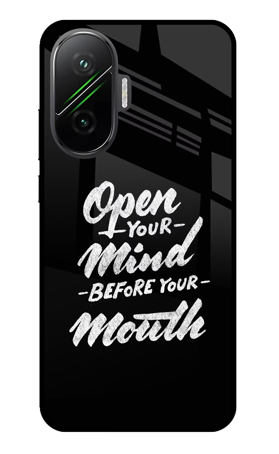 Open Your Mind Before Your Mouth Poco F7 5G Glass Case - Open Your Mind Before Your Mouth Poco F7 5G Glass Case Open Your Mind Before Your Mouth Poco F7 5G Glass Case