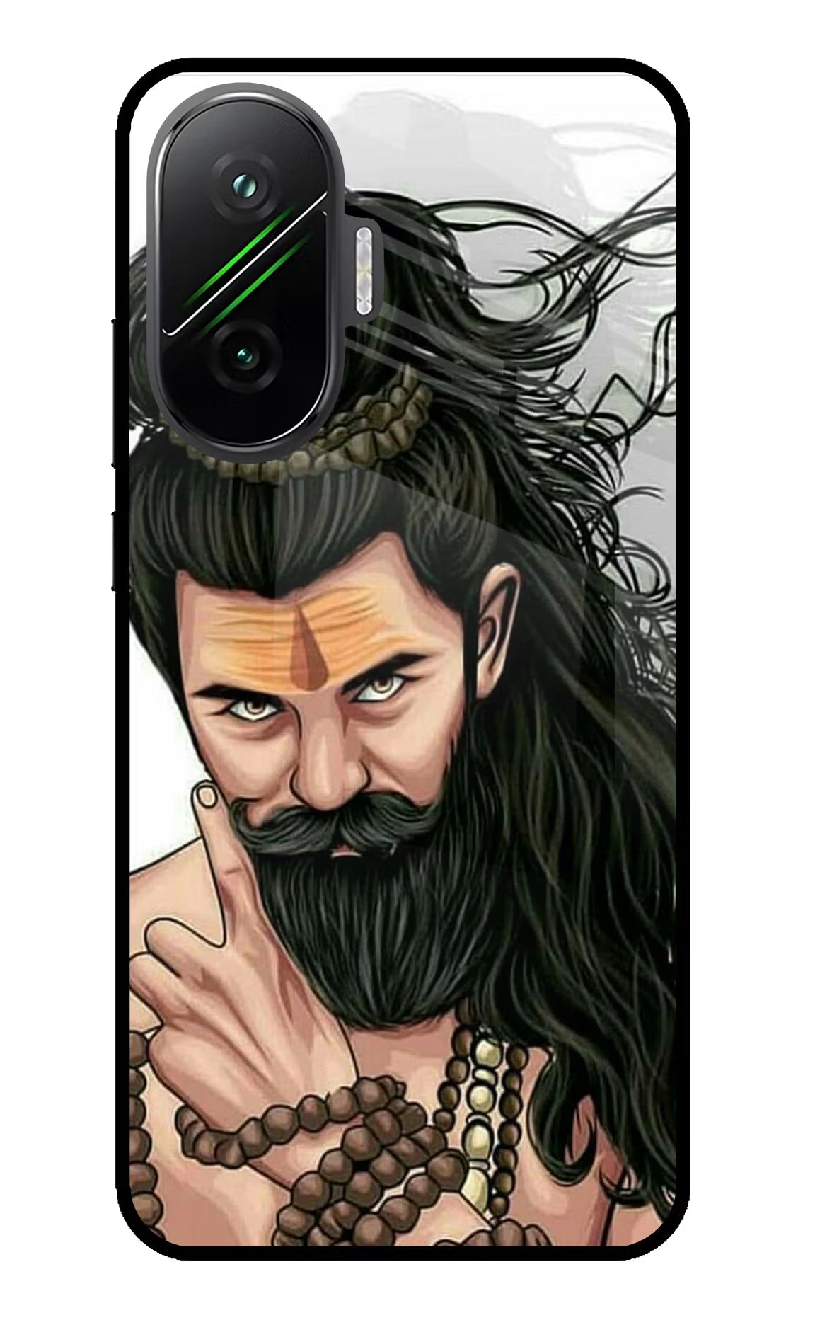 Mahadev Poco F7 5G Back Cover - Mahadev Poco F7 5G Glass Case Back Cover by Casekaro Mahadev Poco F7 5G Glass Case Back Cover by Casekaro