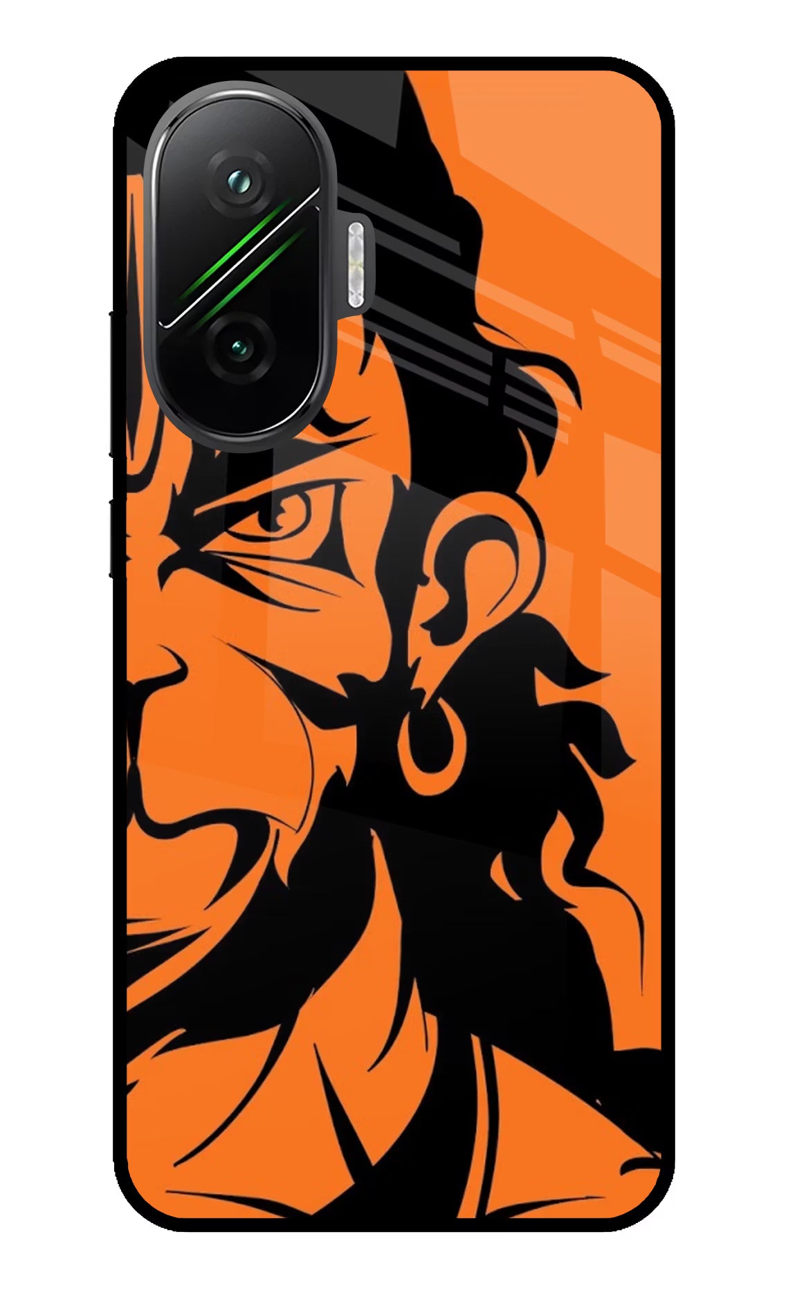 Hanuman Poco F7 5G Back Cover - Hanuman Poco F7 5G Glass Case Back Cover by Casekaro Hanuman Poco F7 5G Glass Case Back Cover by Casekaro