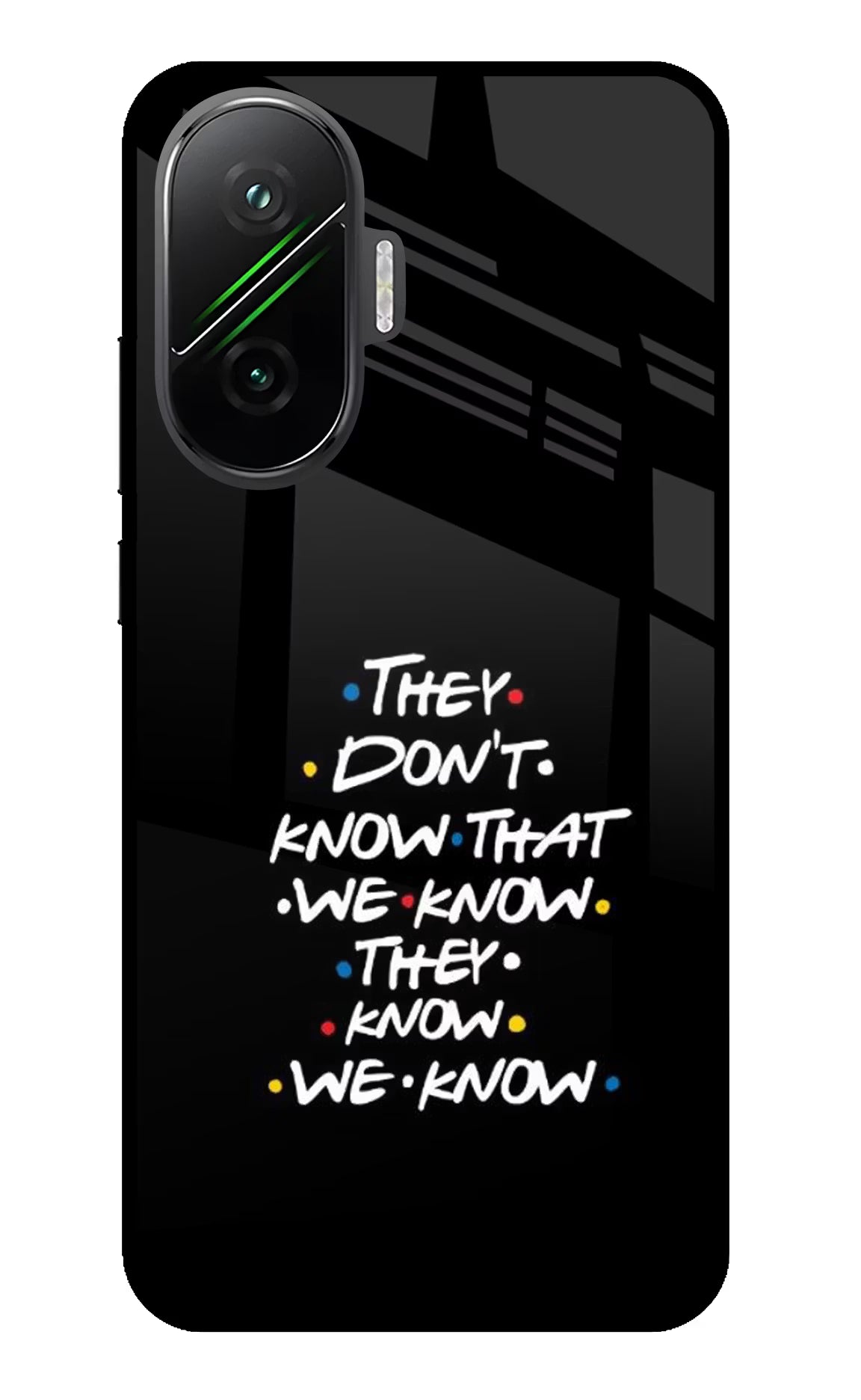 FRIENDS Dialogue Poco F7 5G Glass Case - FRIENDS Dialogue Poco F7 5G Glass Case FRIENDS Dialogue Poco F7 5G Glass Case