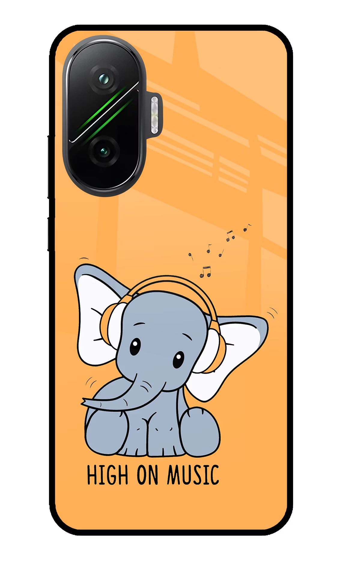 High On Music Poco F7 5G Back Cover - High On Music Poco F7 5G Glass Case Back Cover by Casekaro High On Music Poco F7 5G Glass Case Back Cover by Casekaro