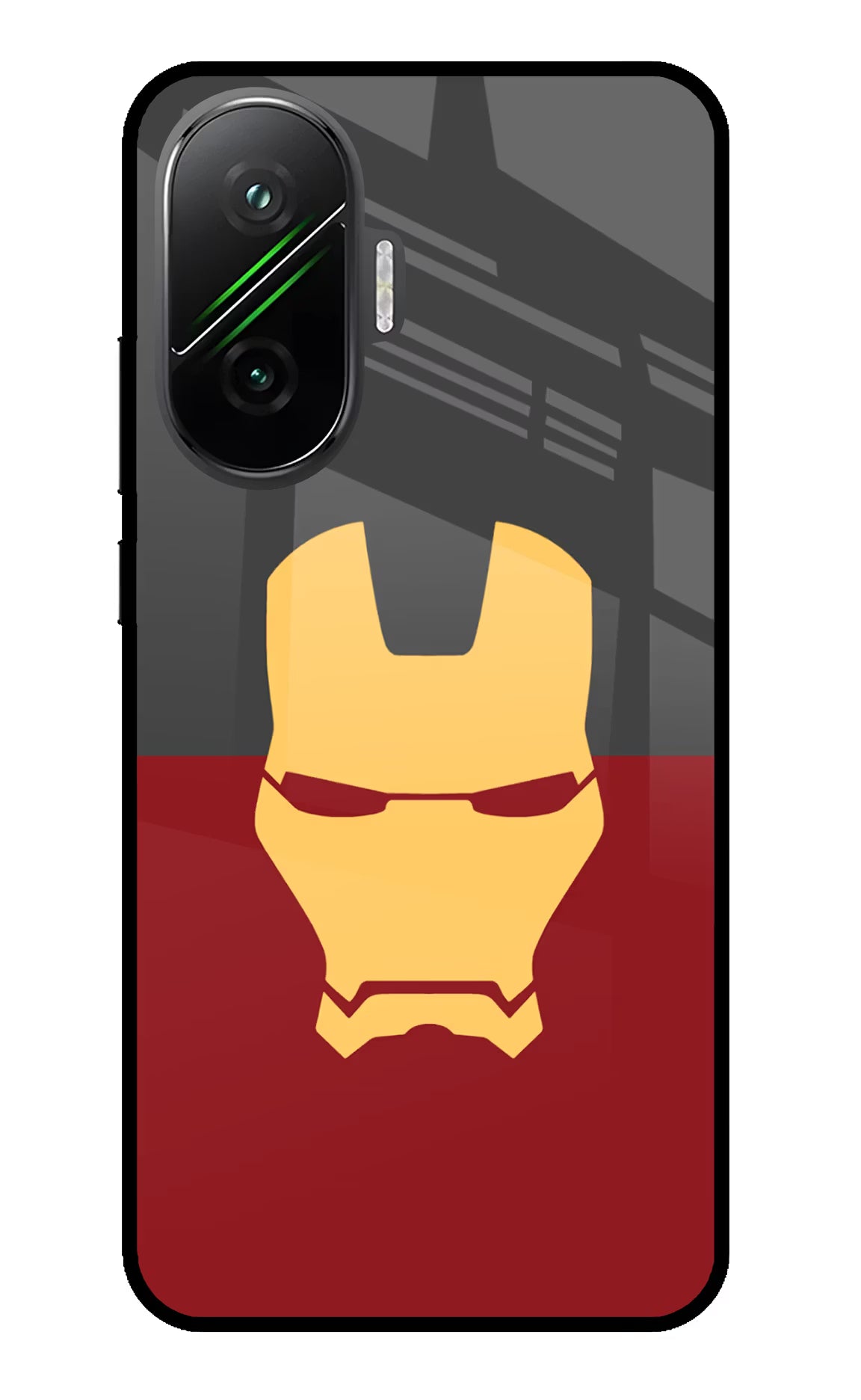 Ironman Poco F7 5G Glass Case - Ironman Poco F7 5G Glass Case Ironman Poco F7 5G Glass Case