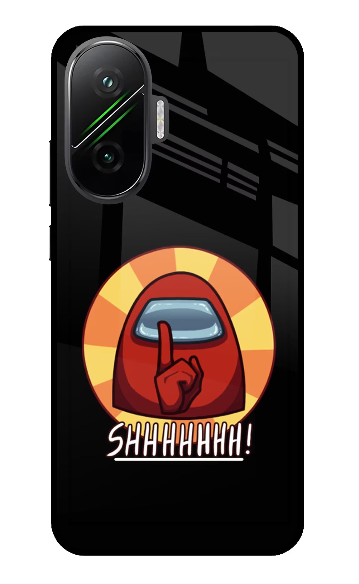 Among Us Shhh! Poco F7 5G Glass Case - Among Us Shhh! Poco F7 5G Glass Case Among Us Shhh! Poco F7 5G Glass Case