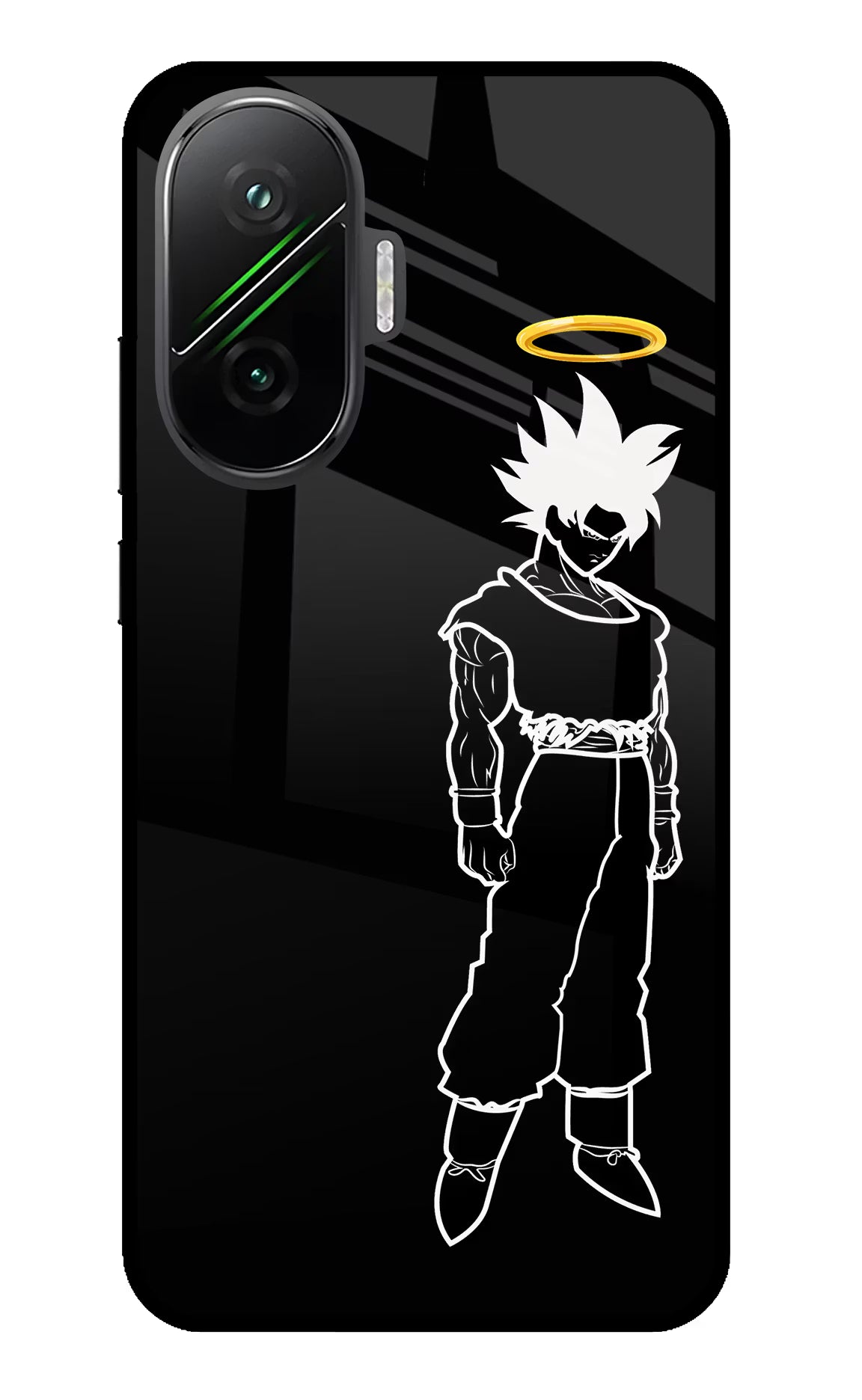 DBS Character Poco F7 5G Back Cover - DBS Character Poco F7 5G Glass Case Back Cover by Casekaro DBS Character Poco F7 5G Glass Case Back Cover by Casekaro