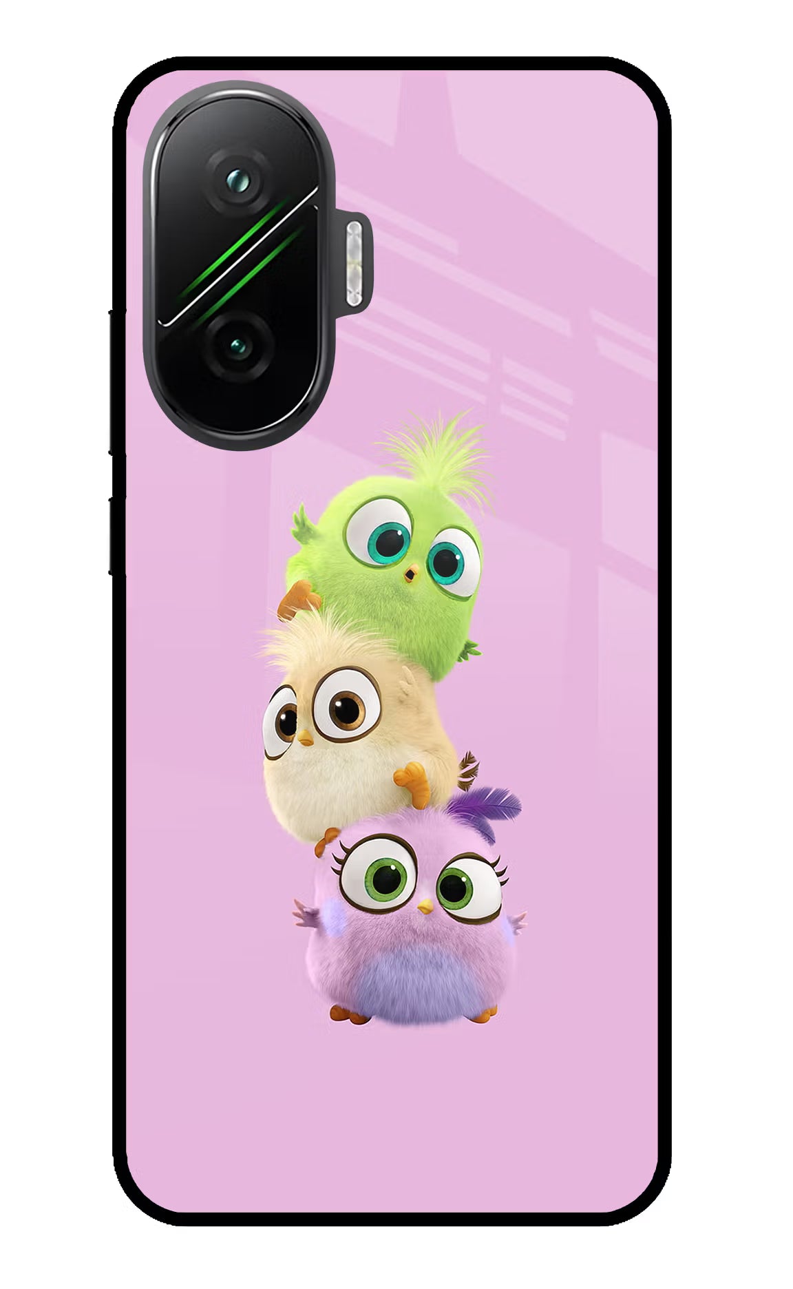 Cute Little Birds Poco F7 5G Back Cover - Cute Little Birds Poco F7 5G Glass Case Back Cover by Casekaro Cute Little Birds Poco F7 5G Glass Case Back Cover by Casekaro