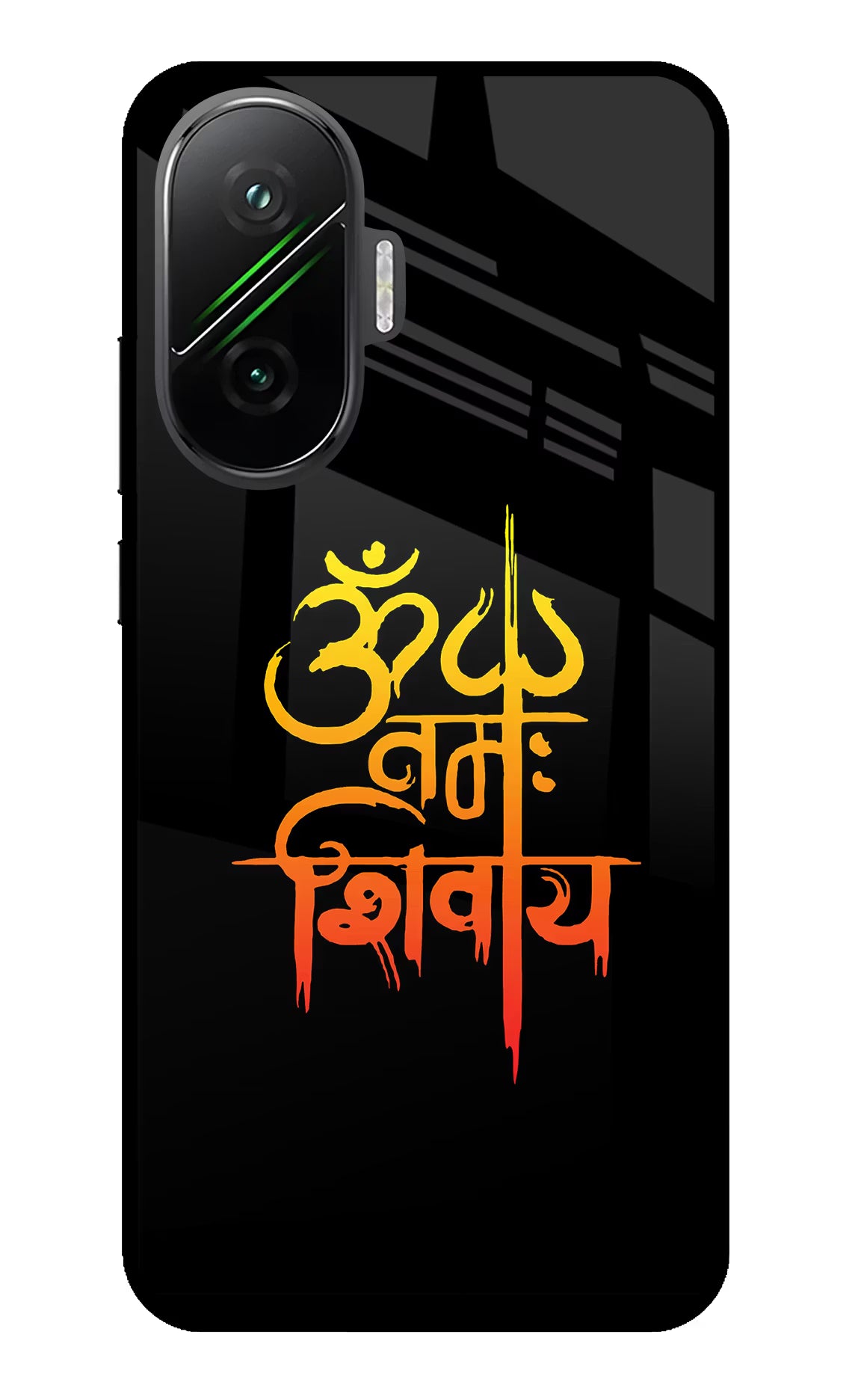 Om Namah Shivay Poco F7 5G Glass Case - Om Namah Shivay Poco F7 5G Glass Case Om Namah Shivay Poco F7 5G Glass Case