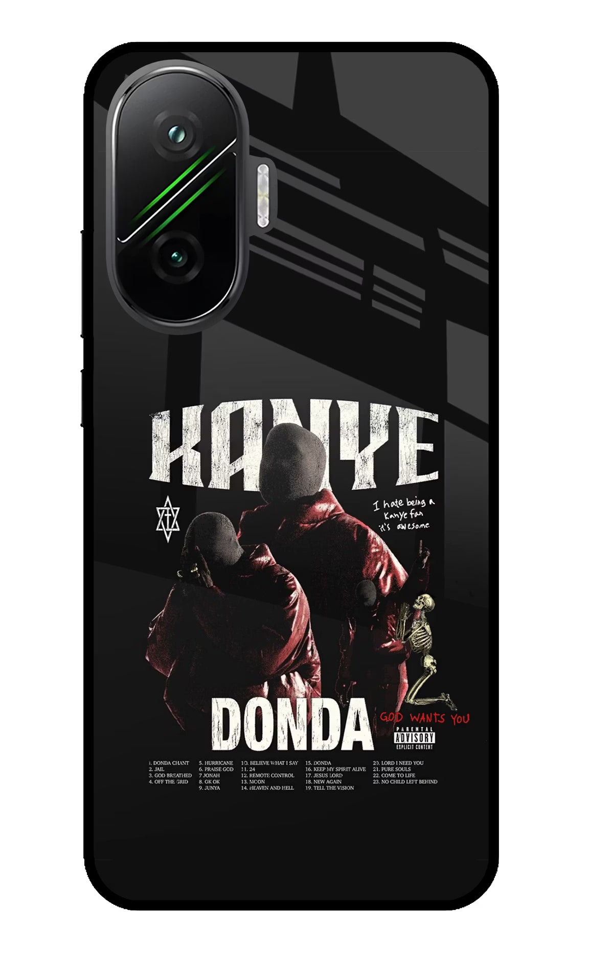 Donda Kanye West Poco F7 5G Glass Case - Donda Kanye West Poco F7 5G Glass Case Donda Kanye West Poco F7 5G Glass Case