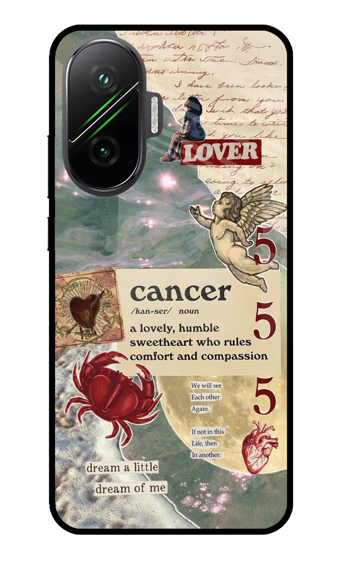 Cancer Zodiac Poco F7 5G Glass Case - Cancer Zodiac Poco F7 5G Glass Case Cancer Zodiac Poco F7 5G Glass Case