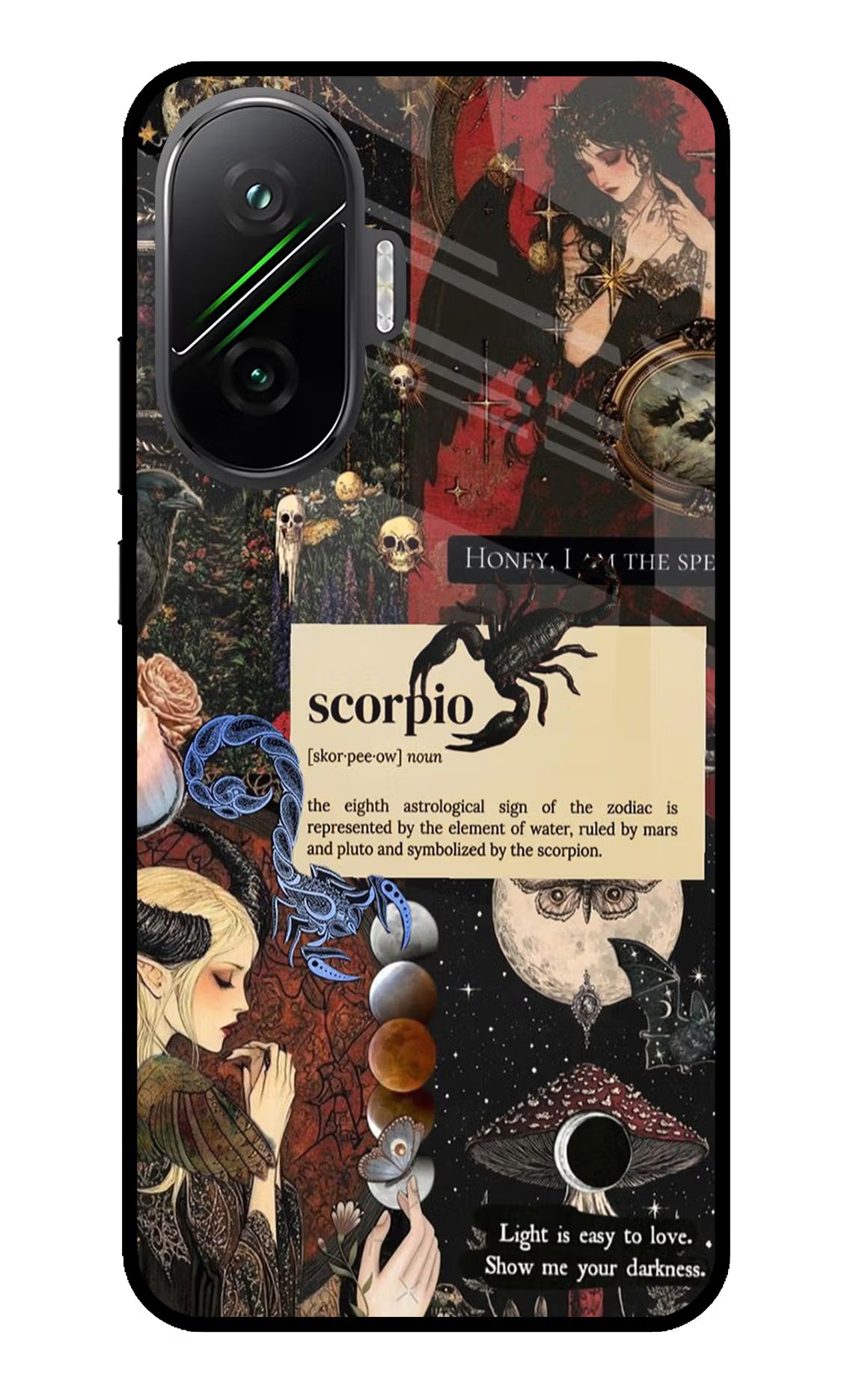 Scorpio Zodiac Poco F7 5G Back Cover - Scorpio Zodiac Poco F7 5G Glass Case Back Cover by Casekaro Scorpio Zodiac Poco F7 5G Glass Case Back Cover by Casekaro