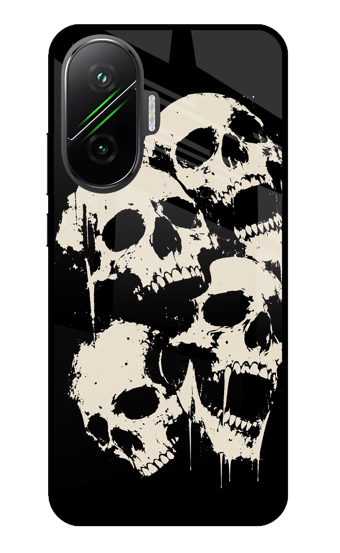 Dead Stack Poco F7 5G Back Cover - Dead Stack Poco F7 5G Glass Case Back Cover by Casekaro Dead Stack Poco F7 5G Glass Case Back Cover by Casekaro