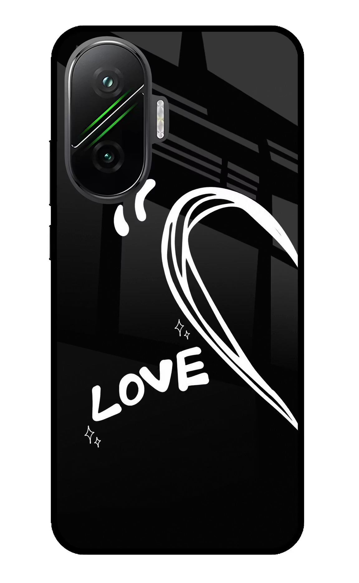 Love Line Poco F7 5G Glass Case - Love Line Poco F7 5G Glass Case Love Line Poco F7 5G Glass Case