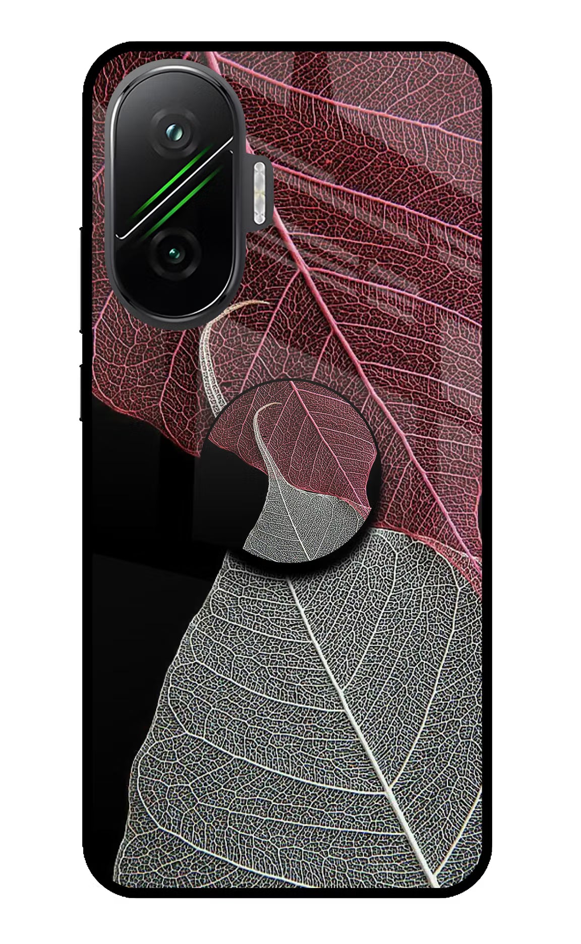 Leaf Pattern Poco F7 5G Pop Case - Leaf Pattern Poco F7 5G Pop Case by Casekaro Leaf Pattern Poco F7 5G Pop Case by Casekaro